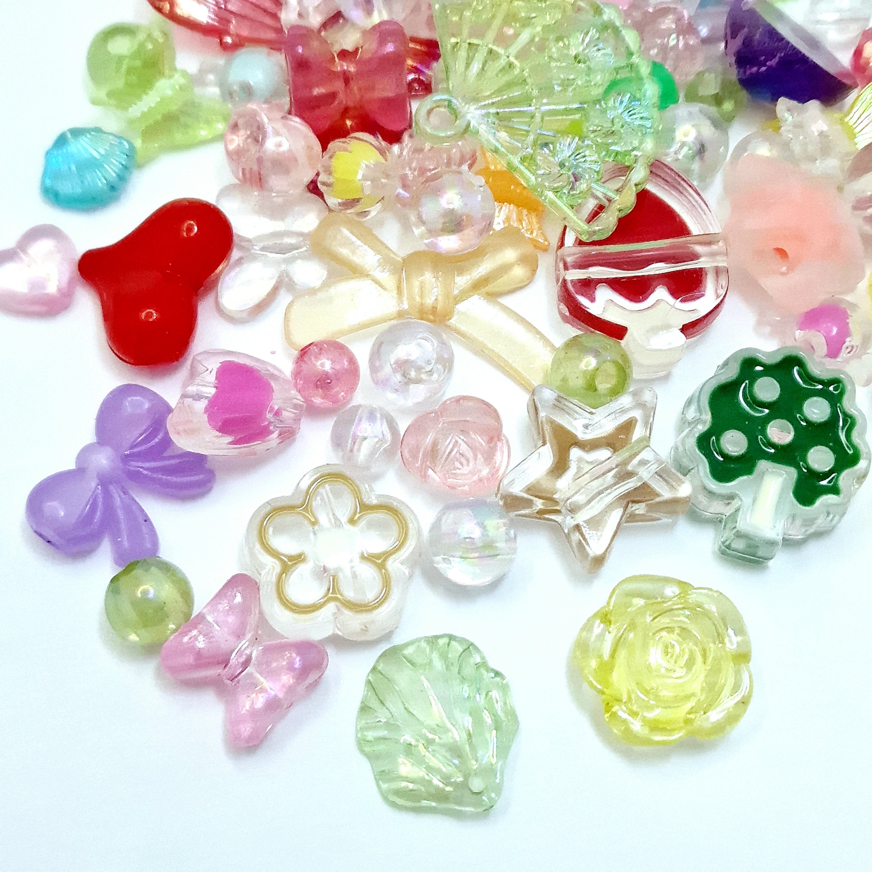 MajorCrafts 50g Mixed Shapes & Colours Acrylic Beads