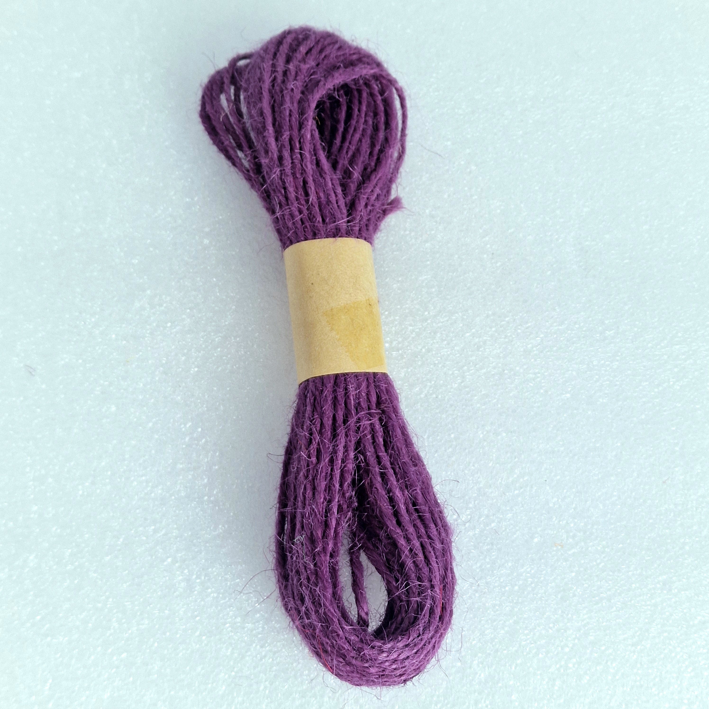 MajorCrafts 10metres 1mm thick Purple Jute Twine String
