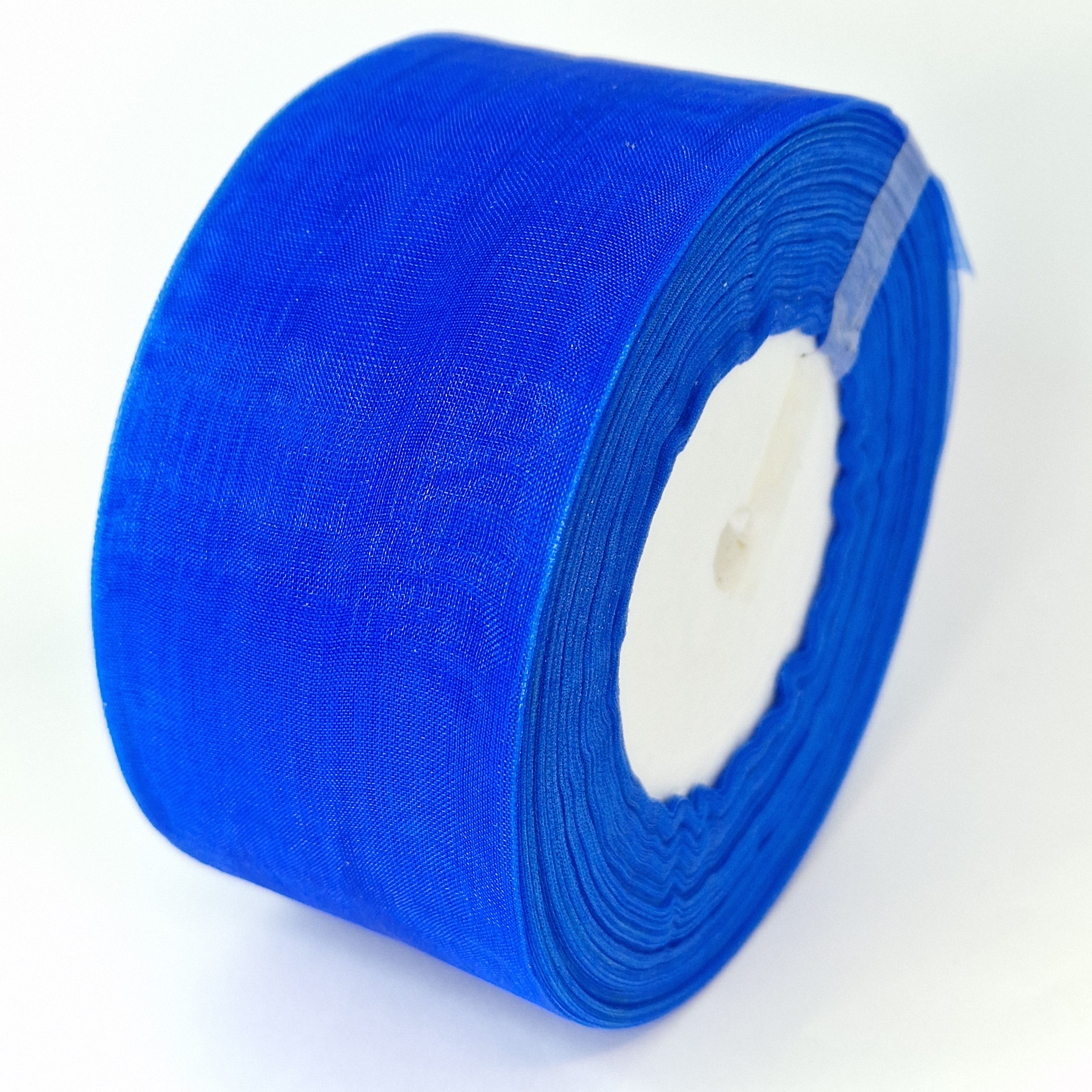 MajorCrafts 50mm 45metres Sheer Organza Fabric Ribbon Roll Royal Blue R1040