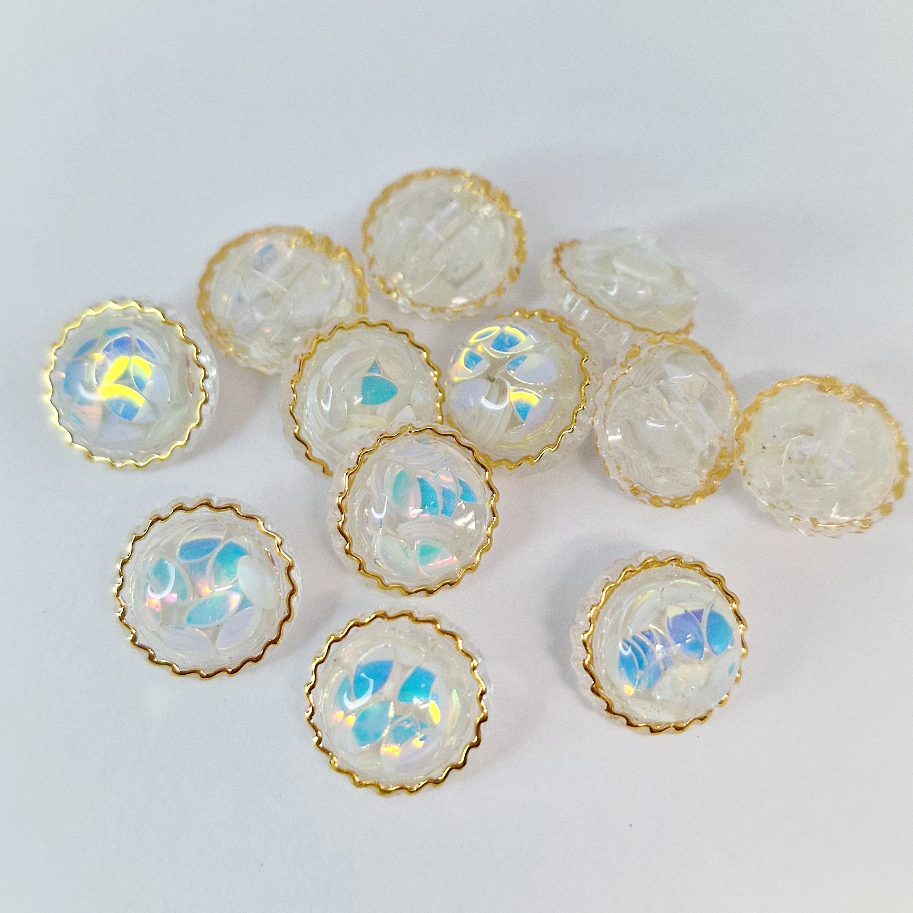 Gold craft buttons online