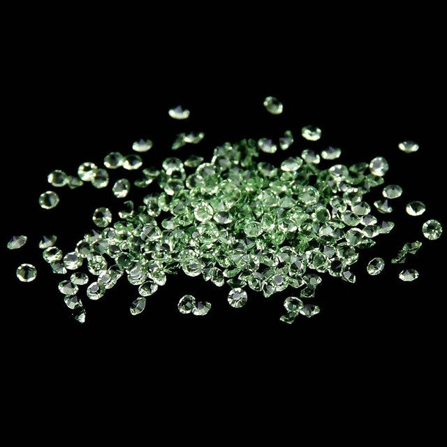 MajorCrafts 1400pcs 1.1mm Peridot Green Micro Cubic Zirconia Glass Cut Rhinestones C09
