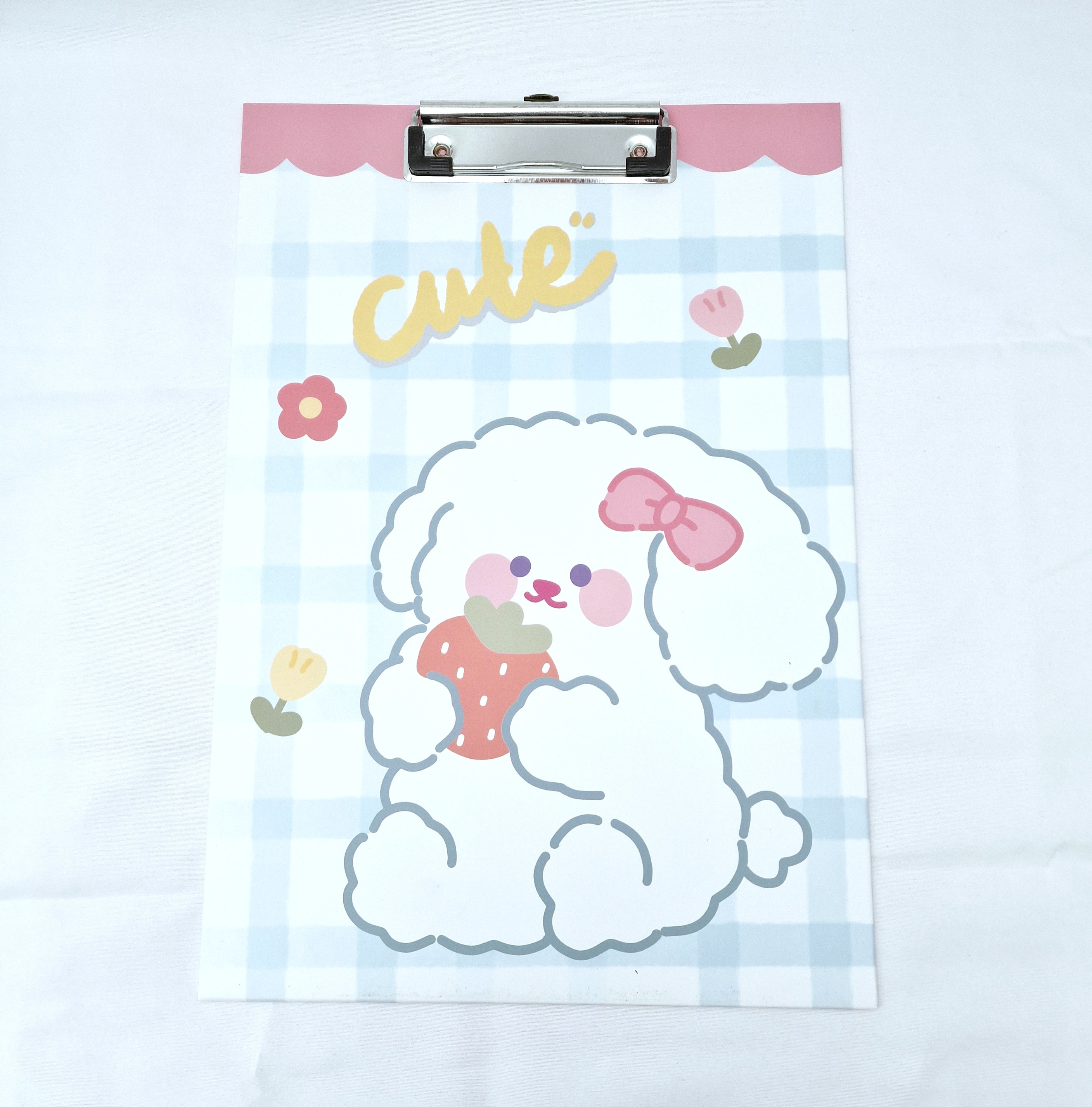 MajorCrafts Cute Bear Printed Pastel A4 Clipboard