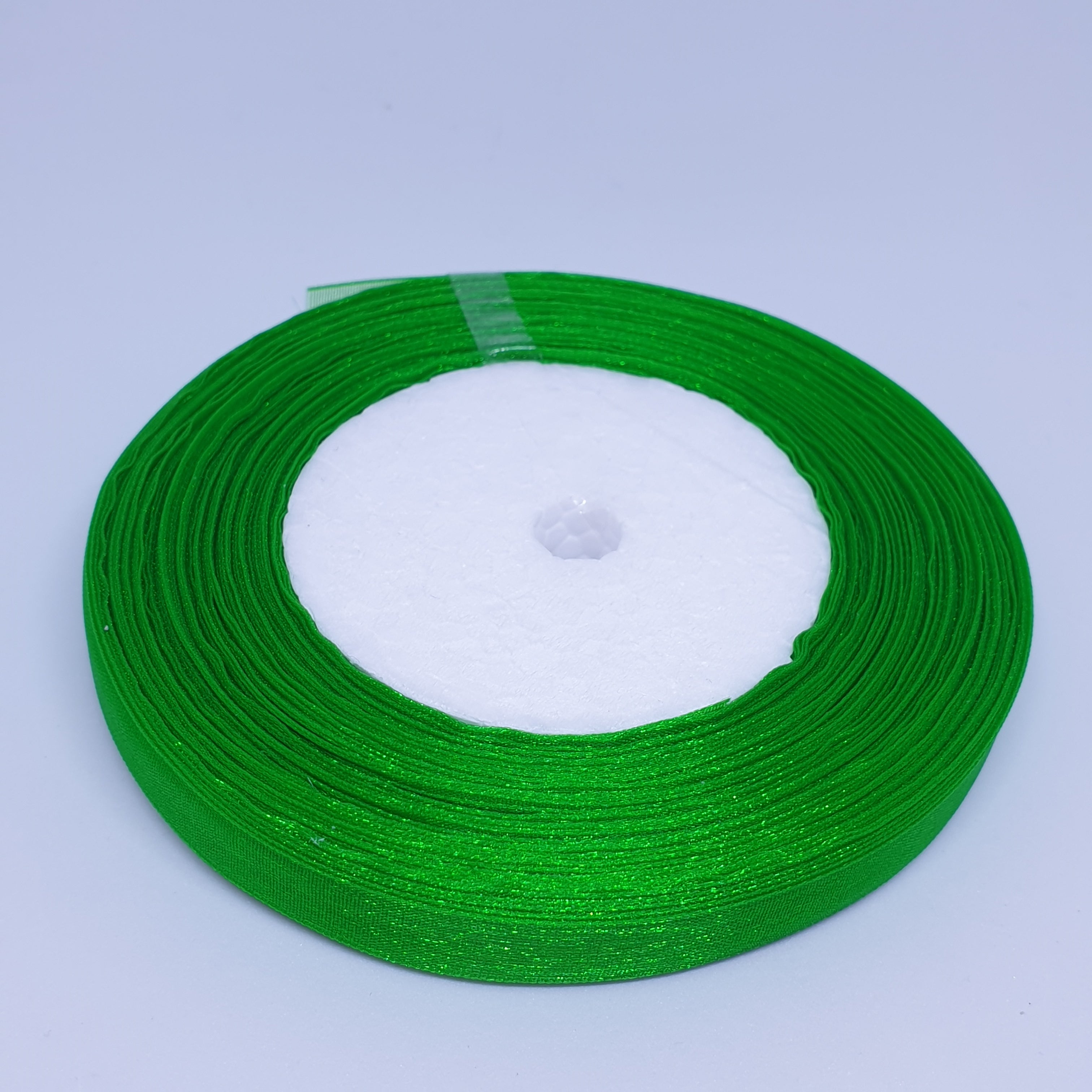 MajorCrafts 10mm 45metres Royal Green Sheer Organza Fabric Ribbon Roll R19