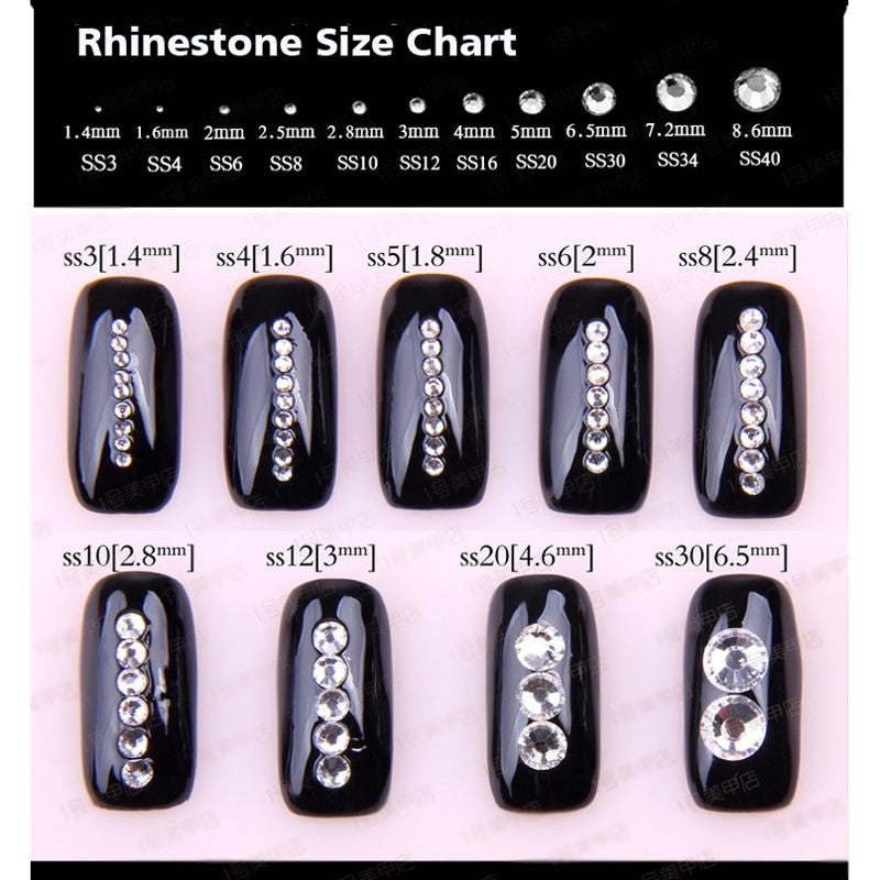 MajorCrafts Metallic Gold Flat Back Round Non-Hotfix Glass Rhinestone Gems