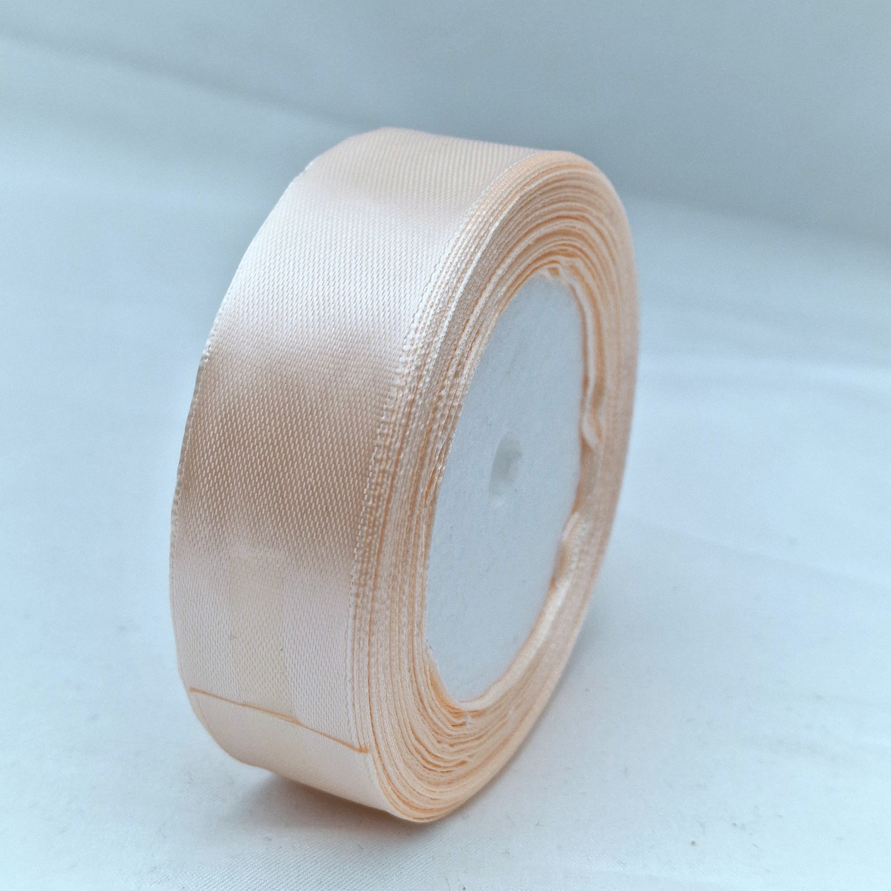 MajorCrafts 25mm 22metres Wafer Pink Single Sided Satin Fabric Ribbon Roll