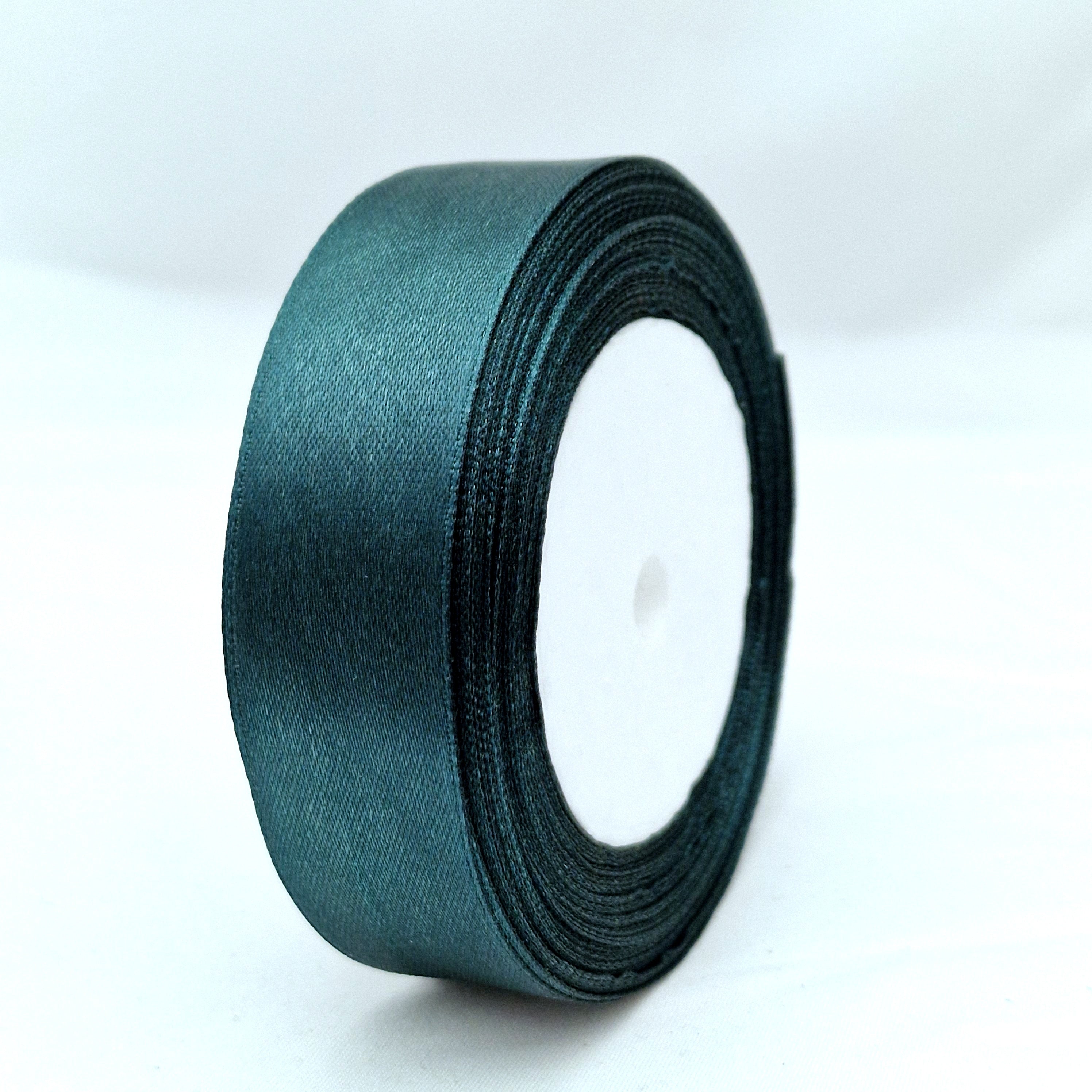 MajorCrafts 25mm 22metres Sacramento Green Single Sided Satin Fabric Ribbon Roll