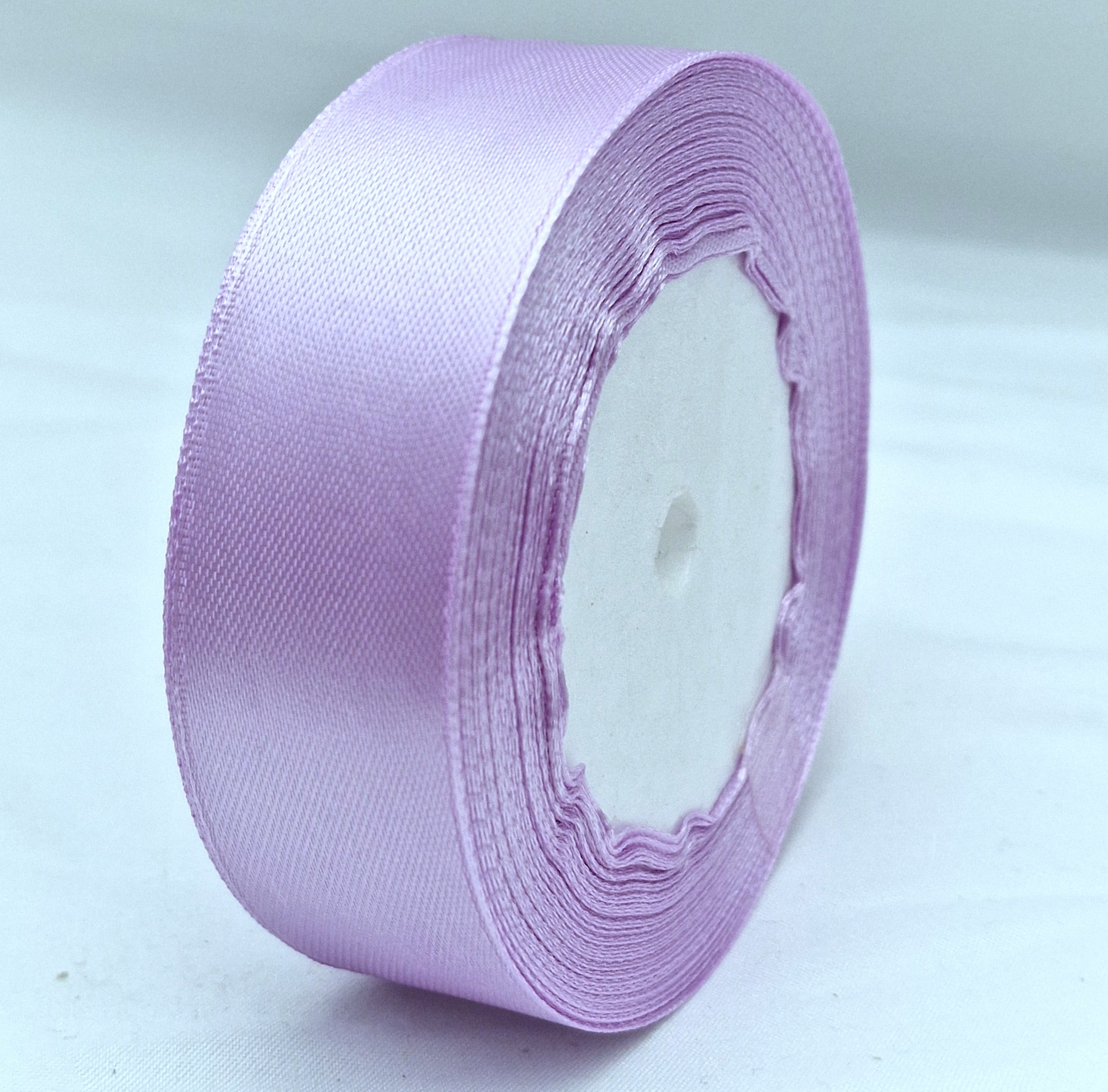 MajorCrafts 25mm 22metres Lavender Purple Single Sided Satin Fabric Ribbon Roll