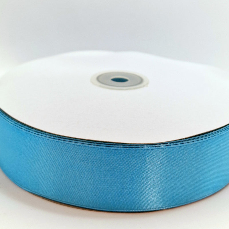 MajorCrafts 40mm 100yds 91mtrs Dark Sky Blue Satin Fabric Ribbon Roll R11D