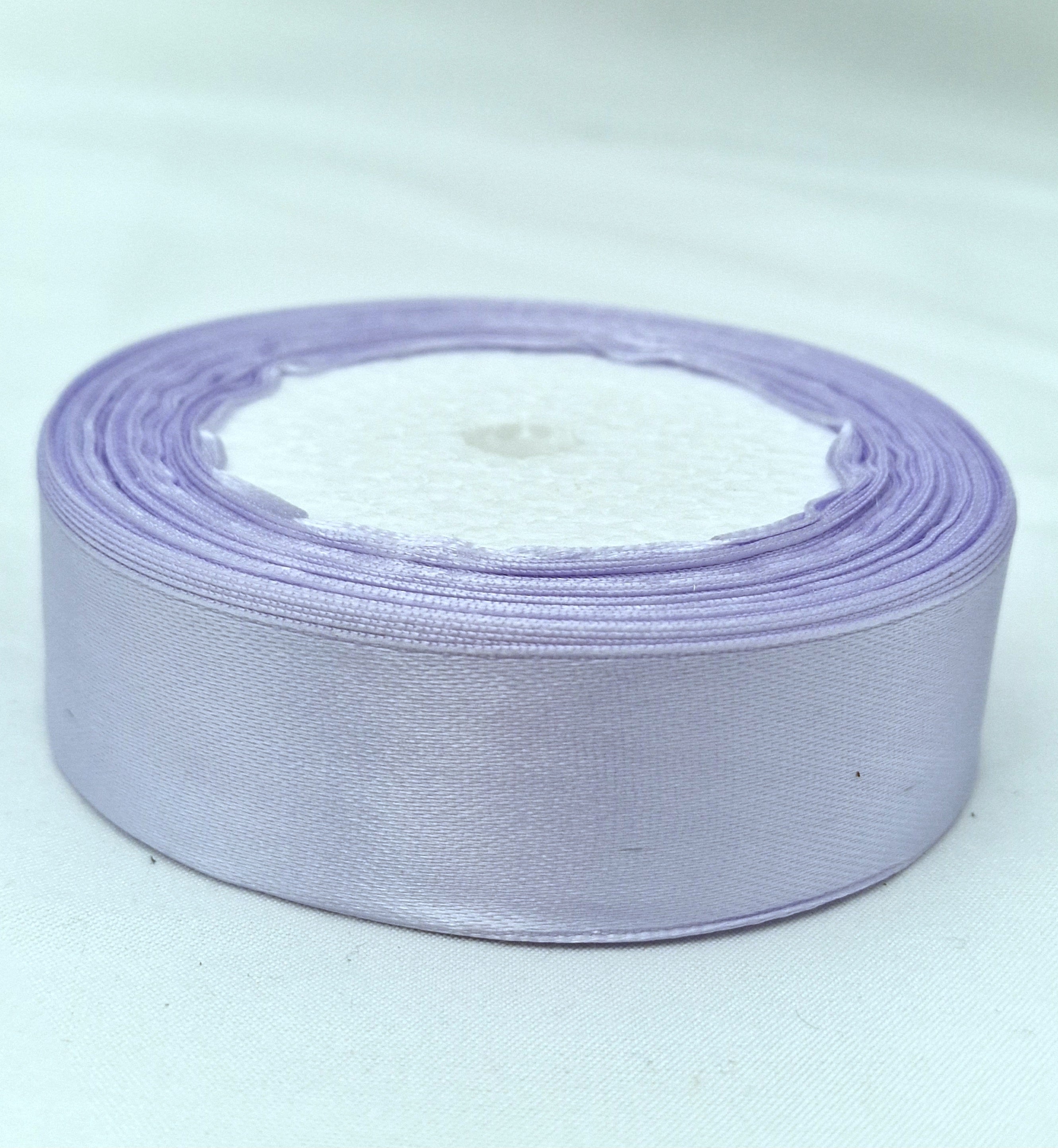 MajorCrafts 25mm 22metres Wisteria Purple Single Sided Satin Fabric Ribbon Roll