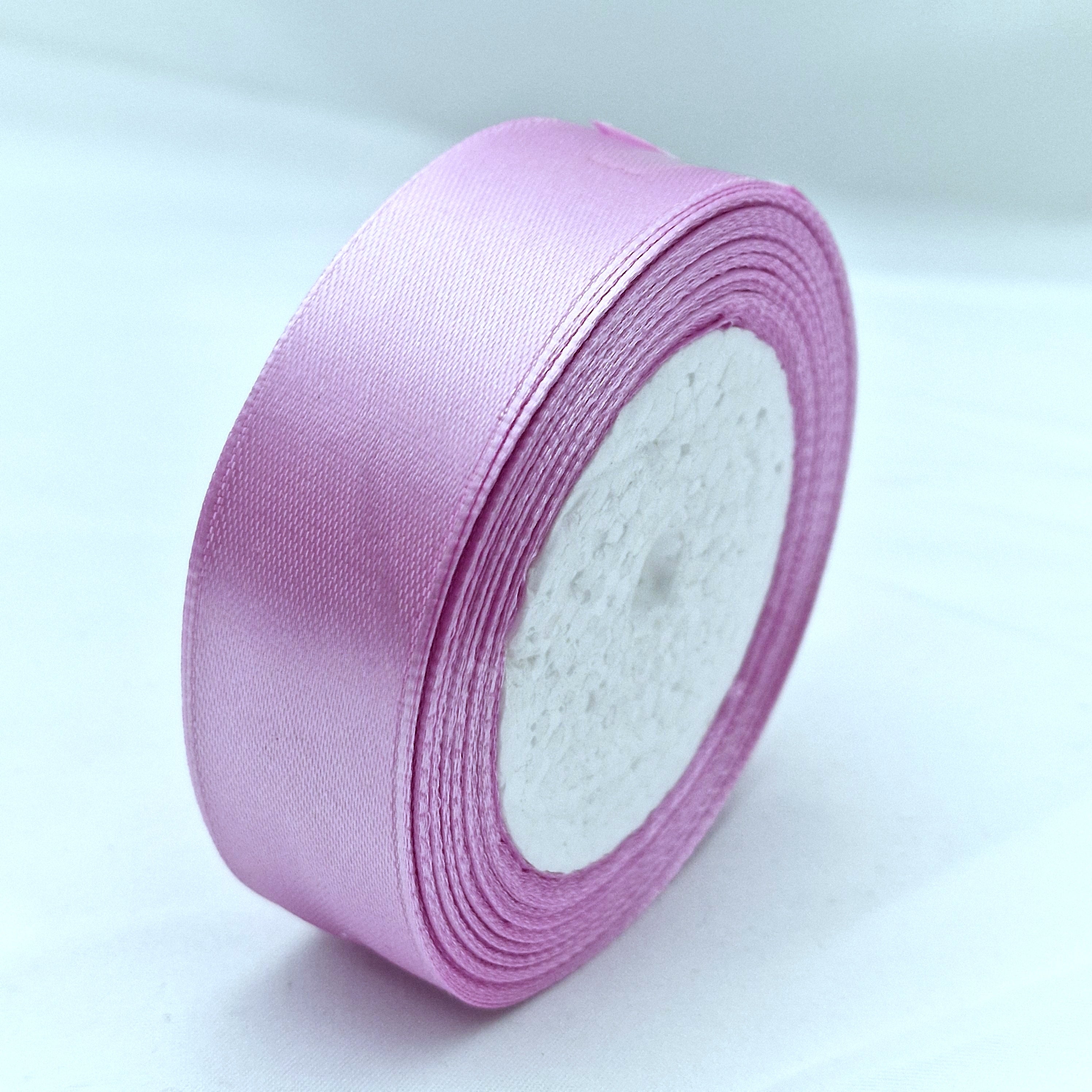 MajorCrafts 25mm 22metres Orchid Purple Single Sided Satin Fabric Ribbon Roll R45