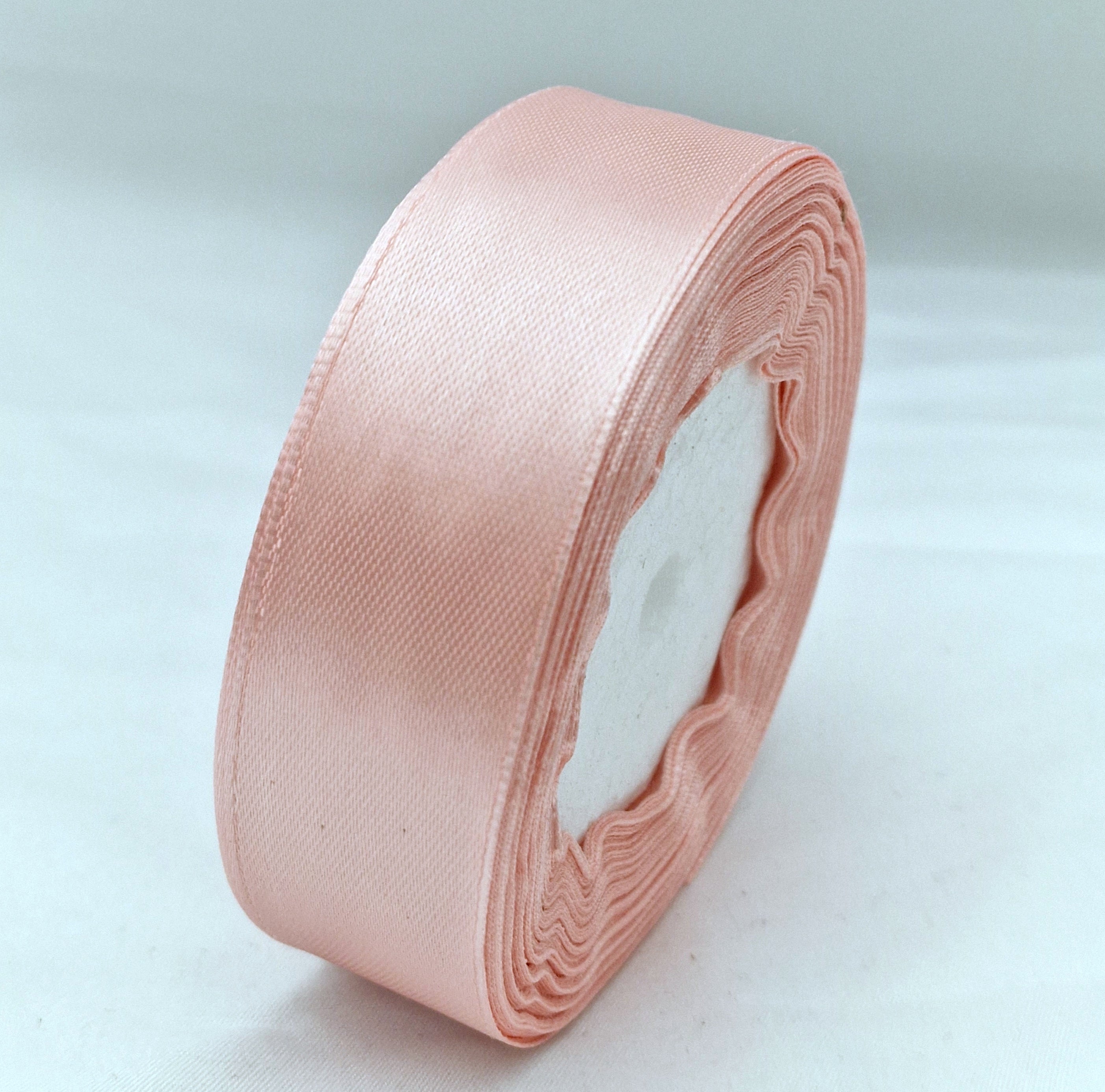 MajorCrafts 25mm 22metres Dirty Pink Single Sided Satin Fabric Ribbon Roll