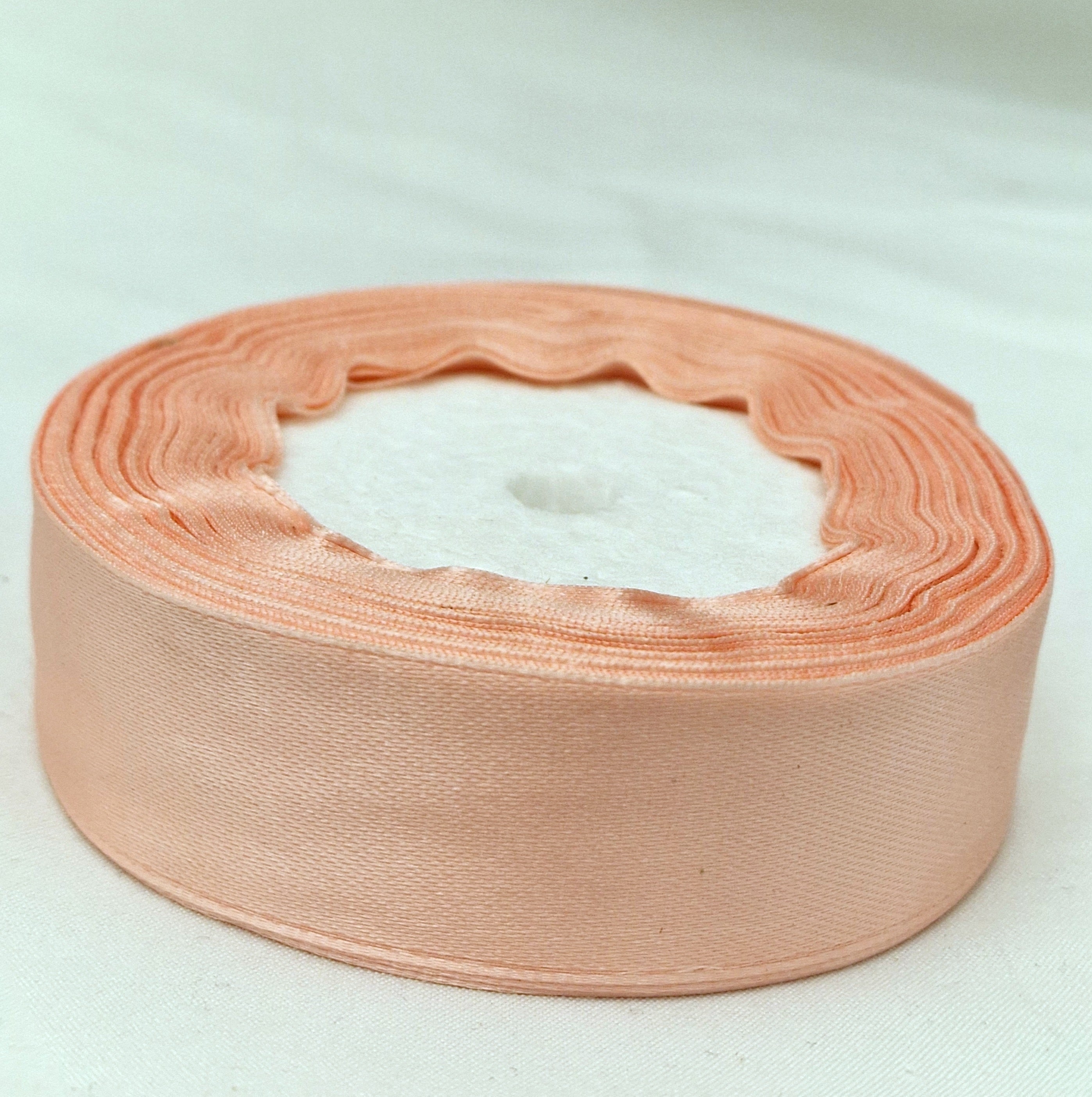 MajorCrafts 25mm 22metres Dirty Pink Single Sided Satin Fabric Ribbon Roll