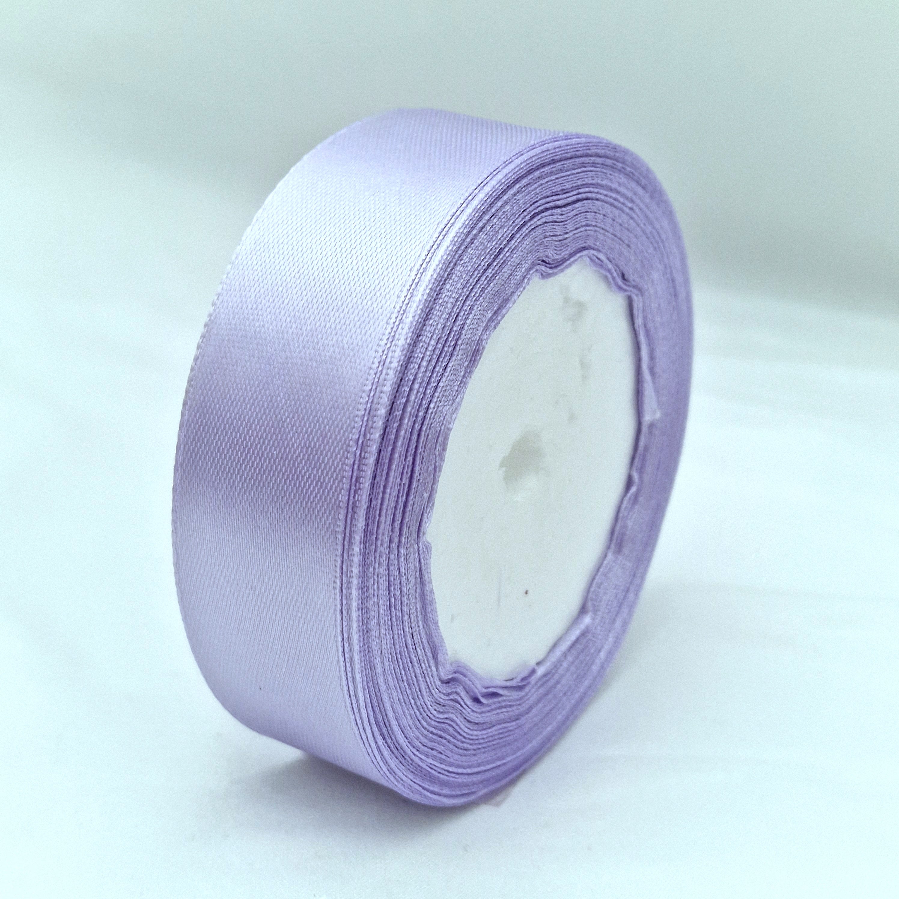 MajorCrafts 25mm 22metres Cold Purple Single Sided Satin Fabric Ribbon Roll