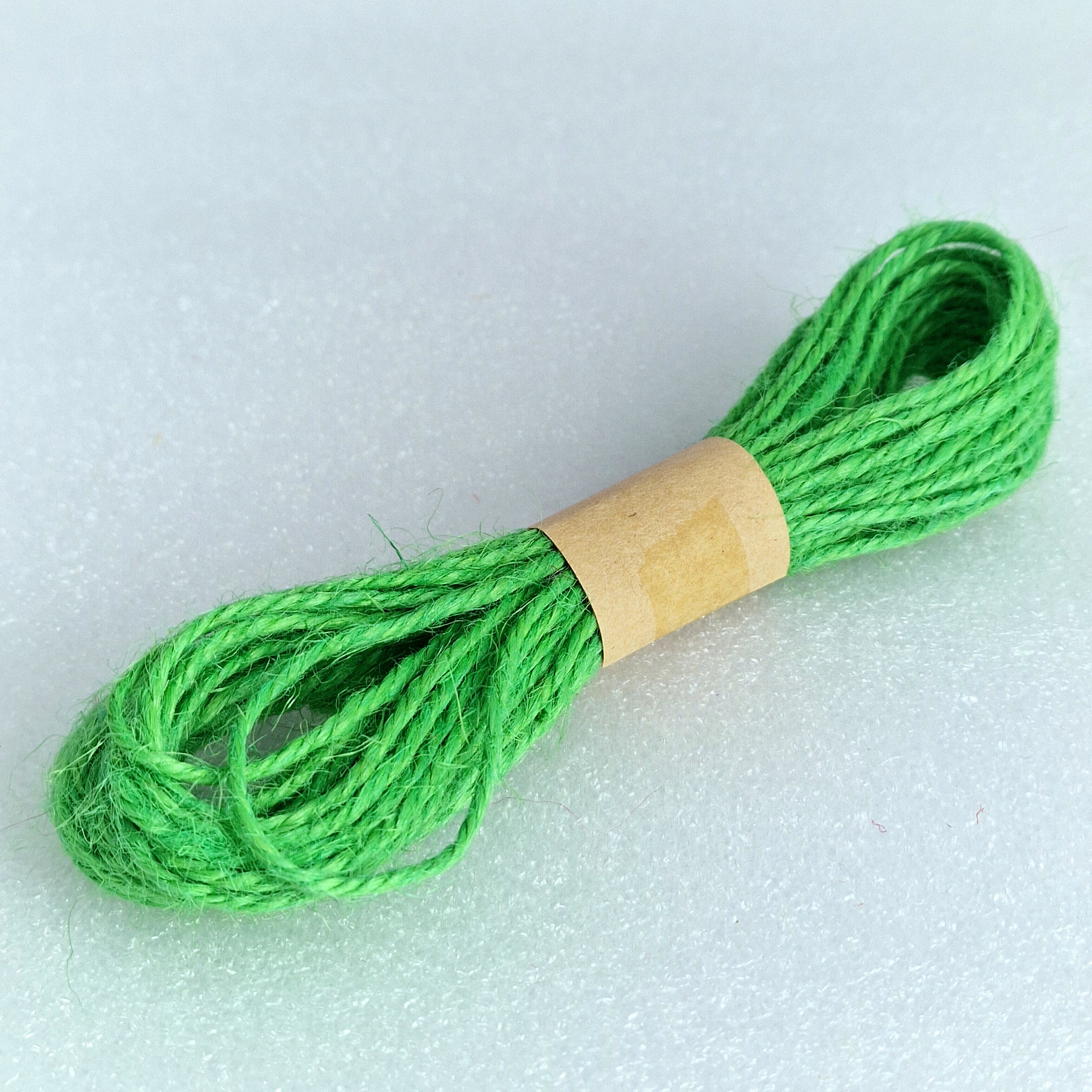MajorCrafts 10metres 1mm thick Bright Green Jute Twine String