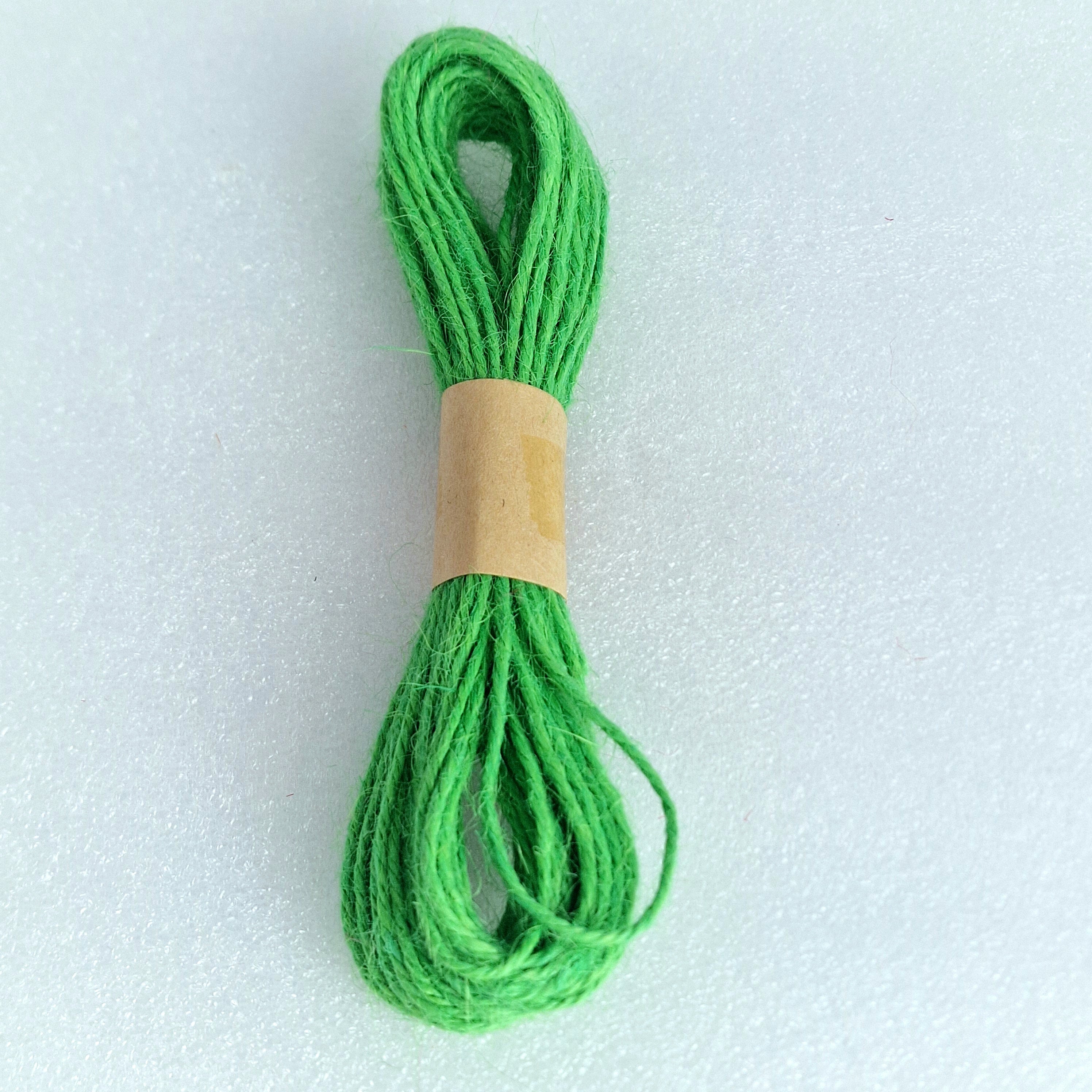 MajorCrafts 10metres 1mm thick Bright Green Jute Twine String