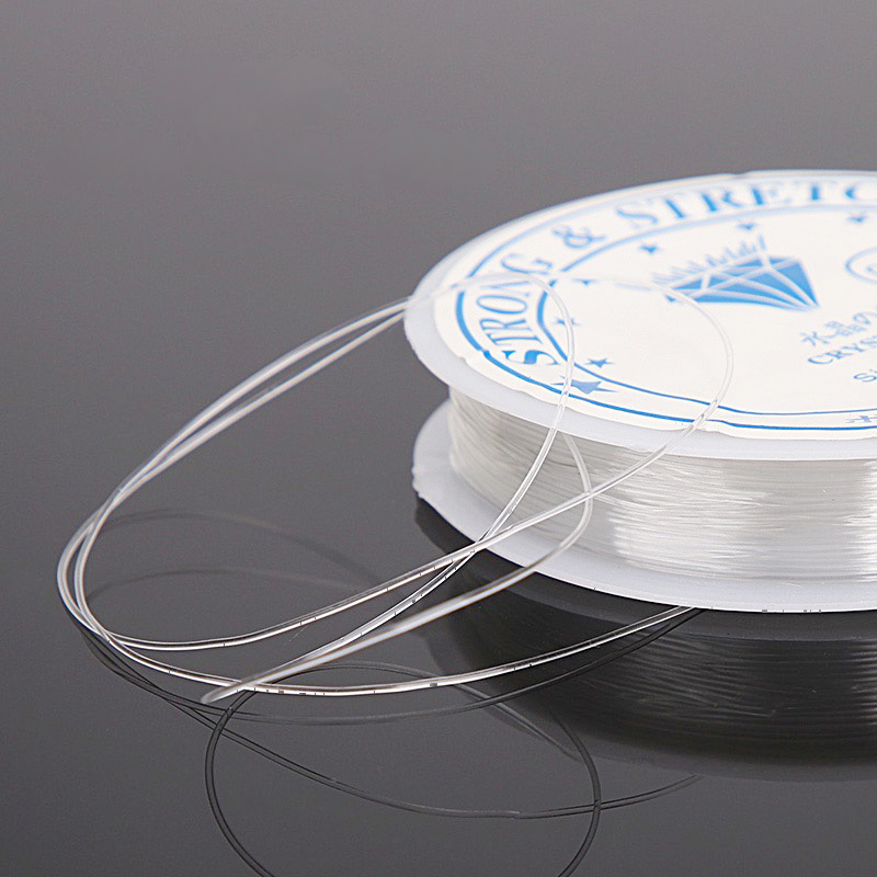 Transparent Clear 0.4mm-1.2mm  Strong & Stretchy Elastic Jewellery Making Beading Cord
