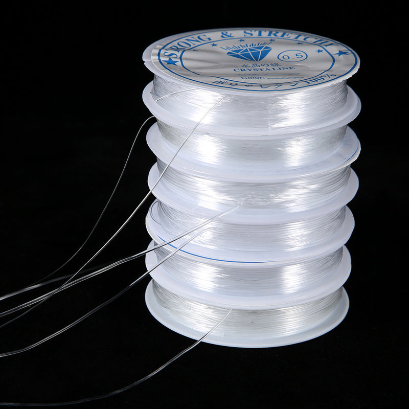 Transparent Clear 0.4mm-1.2mm  Strong & Stretchy Elastic Jewellery Making Beading Cord