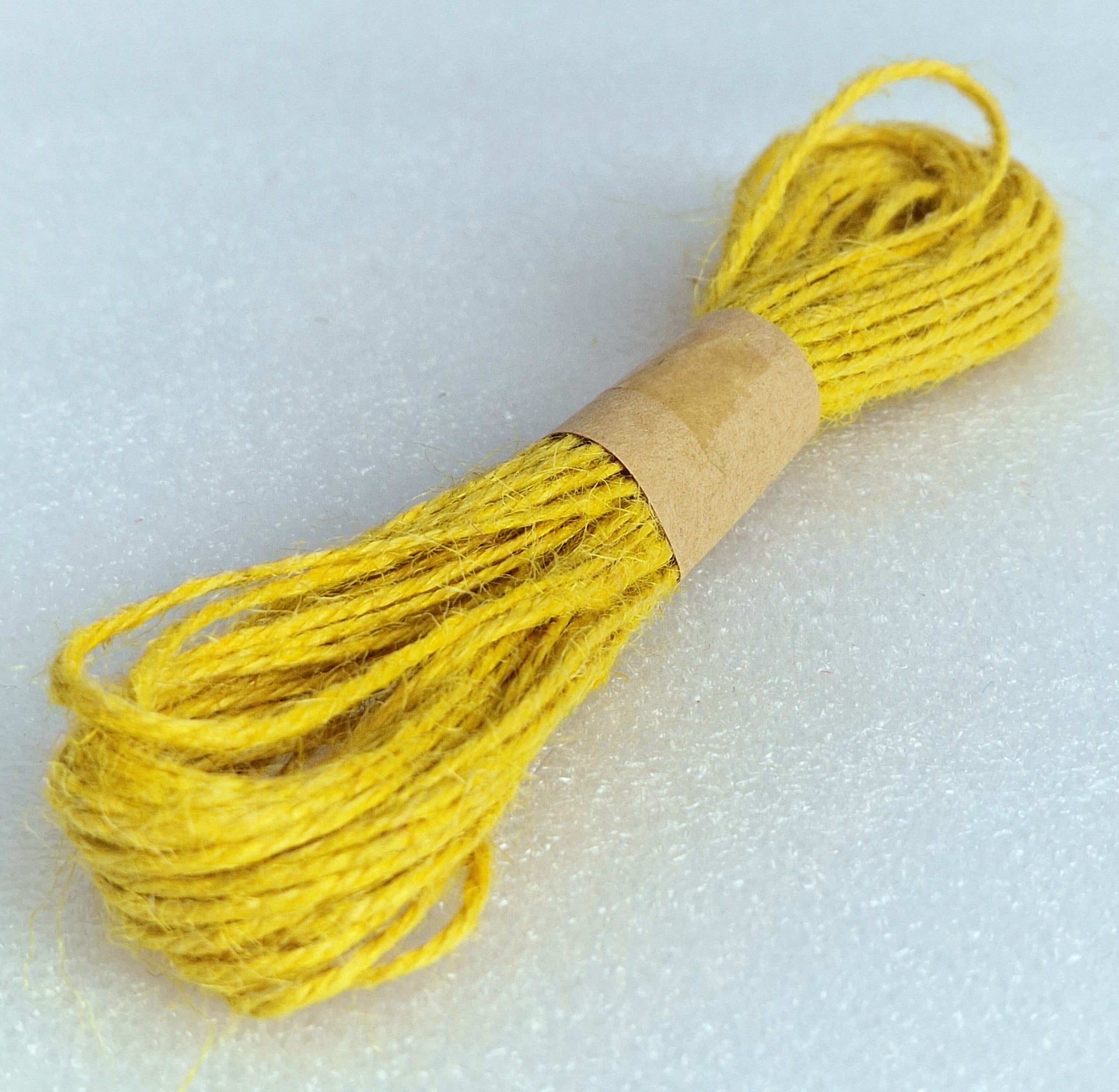MajorCrafts 10metres 1mm thick Mustard Yellow Jute Twine String