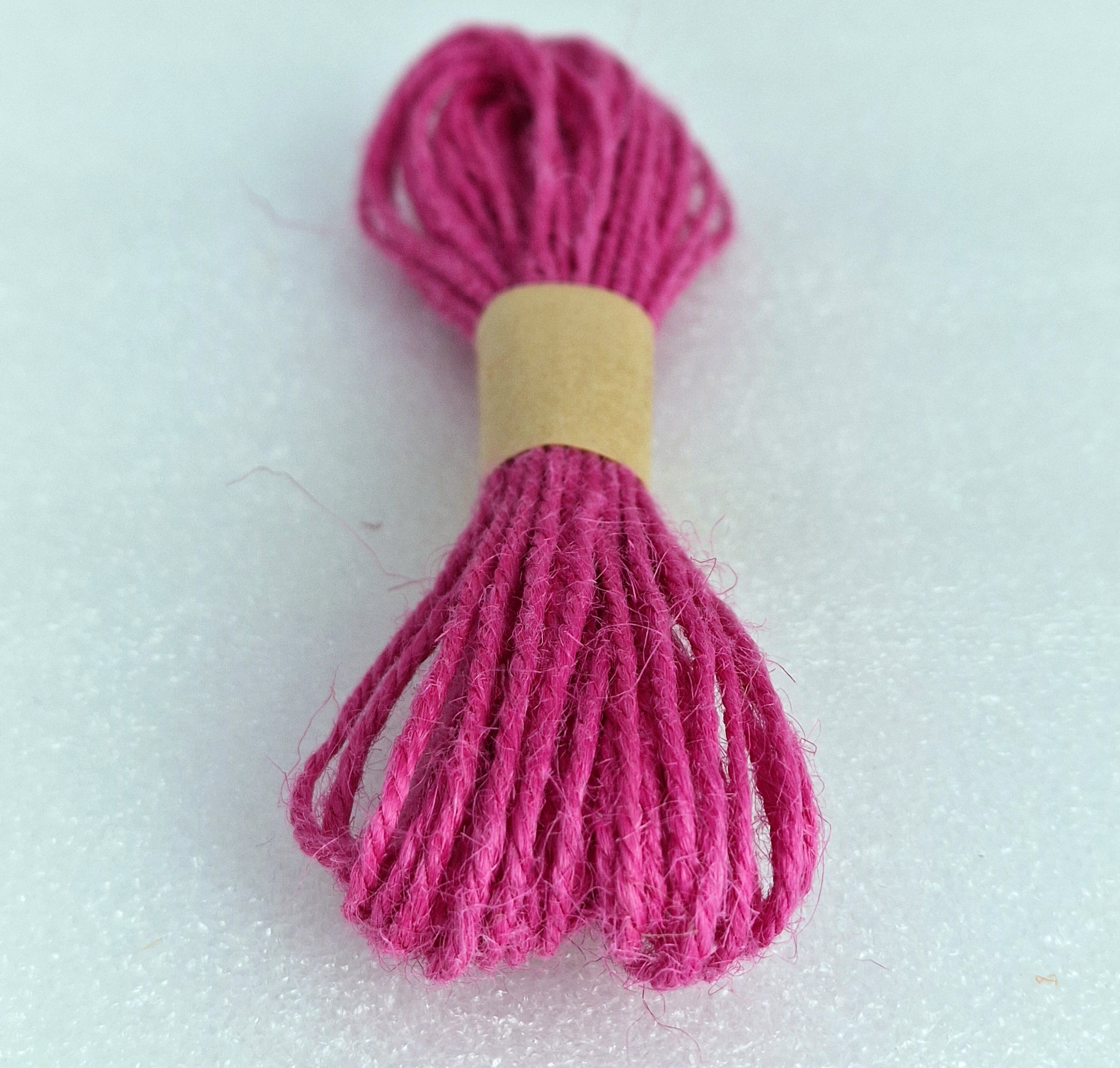 MajorCrafts 10metres 1mm thick Rose Pink Jute Twine String