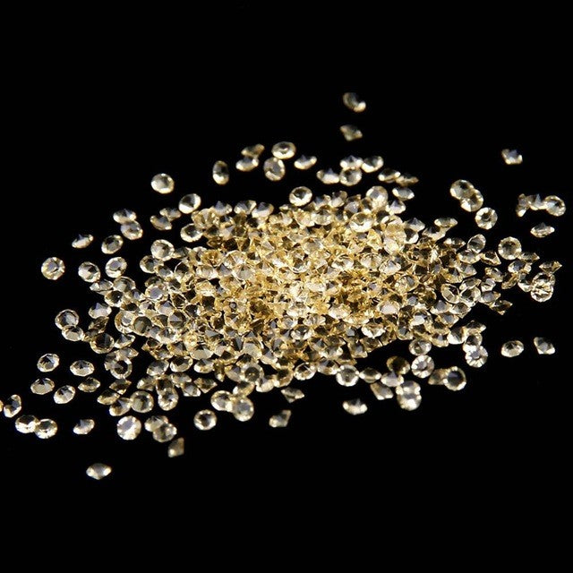 MajorCrafts 1400pcs 1.1mm Jonquil Yellow Micro Cubic Zirconia Glass Cut Rhinestones C11