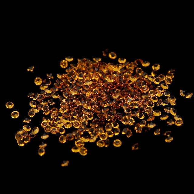 MajorCrafts 1400pcs 1.1mm Topaz Brown Micro Cubic Zirconia Glass Cut Rhinestones C12