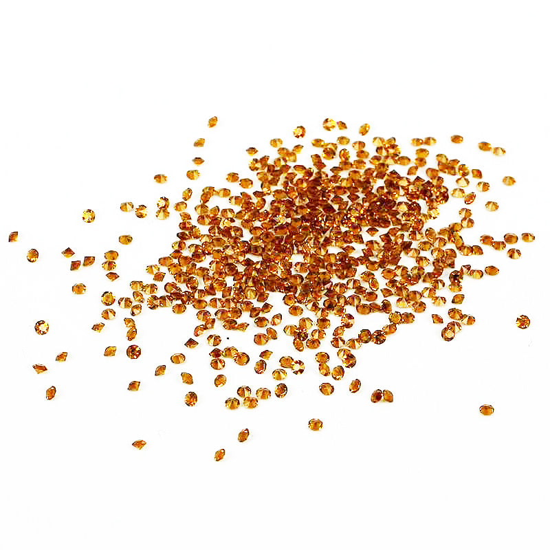 MajorCrafts 1400pcs 1.1mm Smoked Brown Micro Cubic Zirconia Glass Cut Rhinestones C14