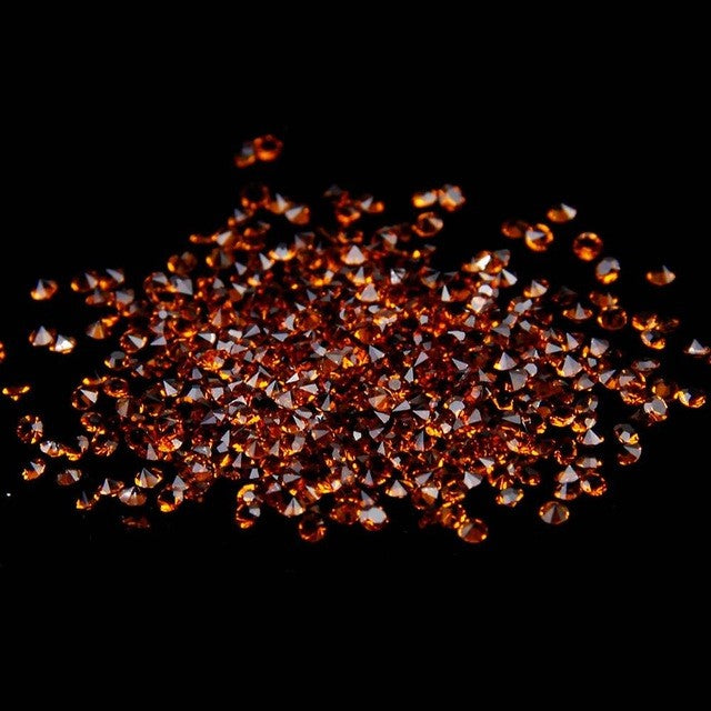 MajorCrafts 1400pcs 1.1mm Smoked Brown Micro Cubic Zirconia Glass Cut Rhinestones C14