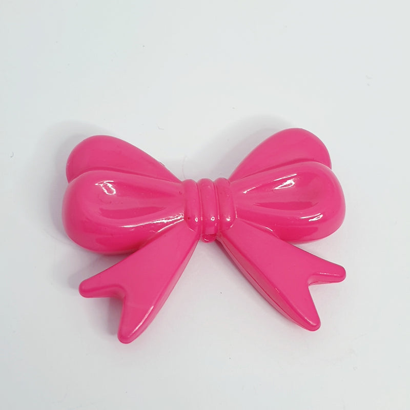 MajorCrafts 4pcs Hot Pink 46mm x 36mm Large 3D Acrylic Bows D16