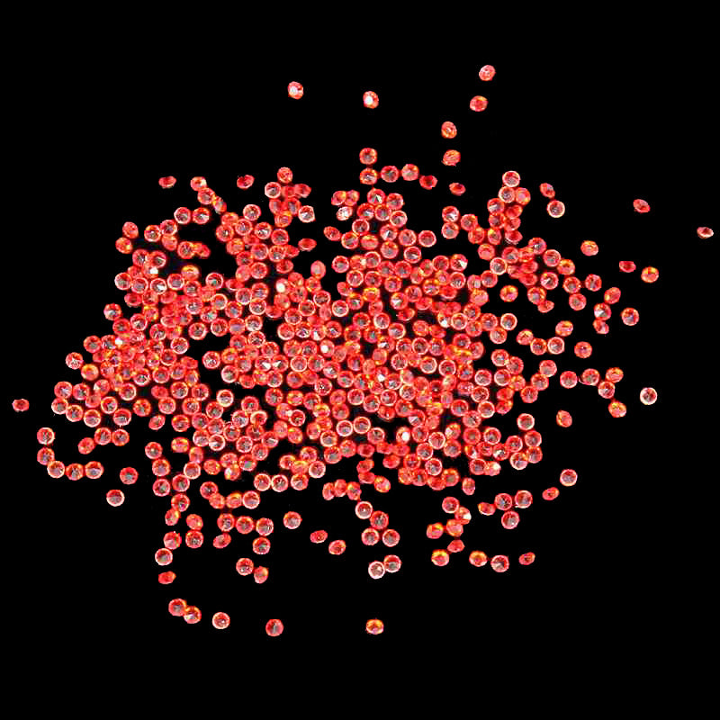 MajorCrafts 1400pcs 1.1mm Lt. Red Micro Cubic Zirconia Glass Cut Rhinestones C18