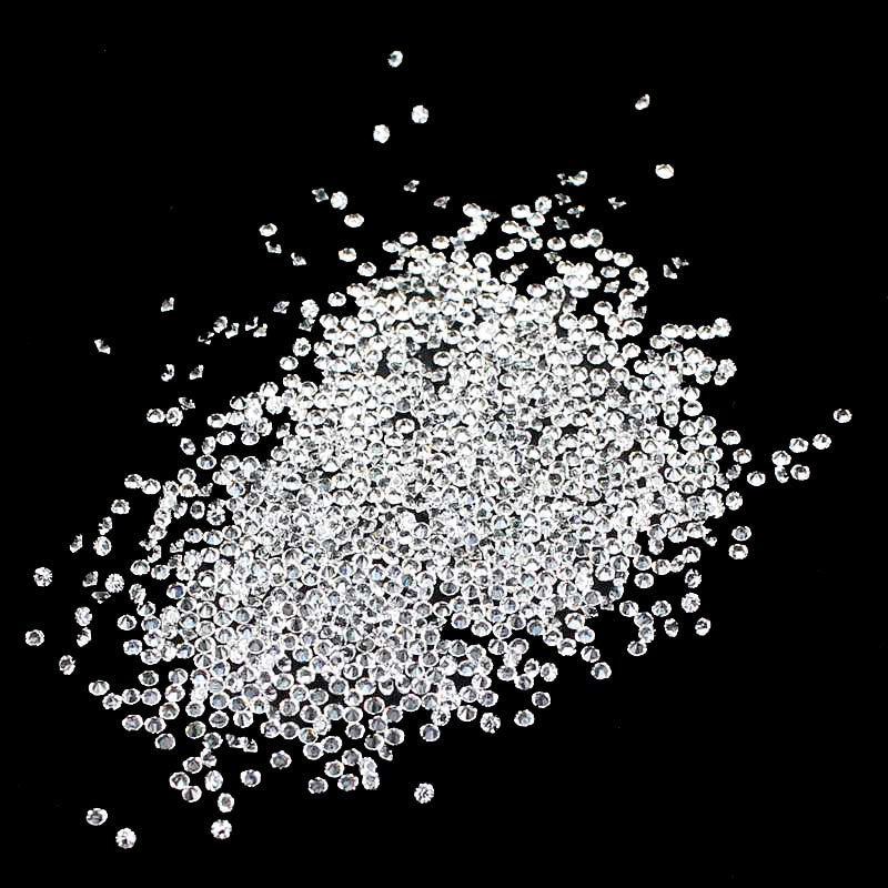 MajorCrafts 1400pcs 1.1mm Transparent Clear Micro Cubic Zirconia Glass Cut Rhinestones C01