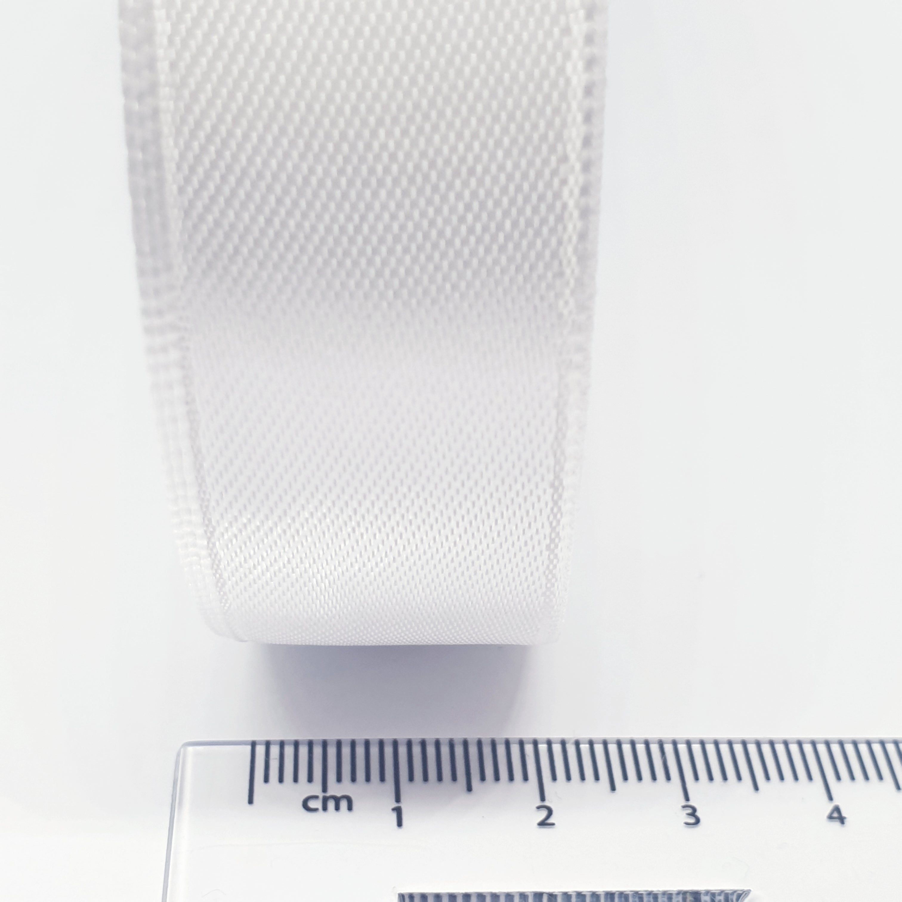 MajorCrafts 20mm 22metres White Single Sided Satin Fabric Ribbon Roll R01