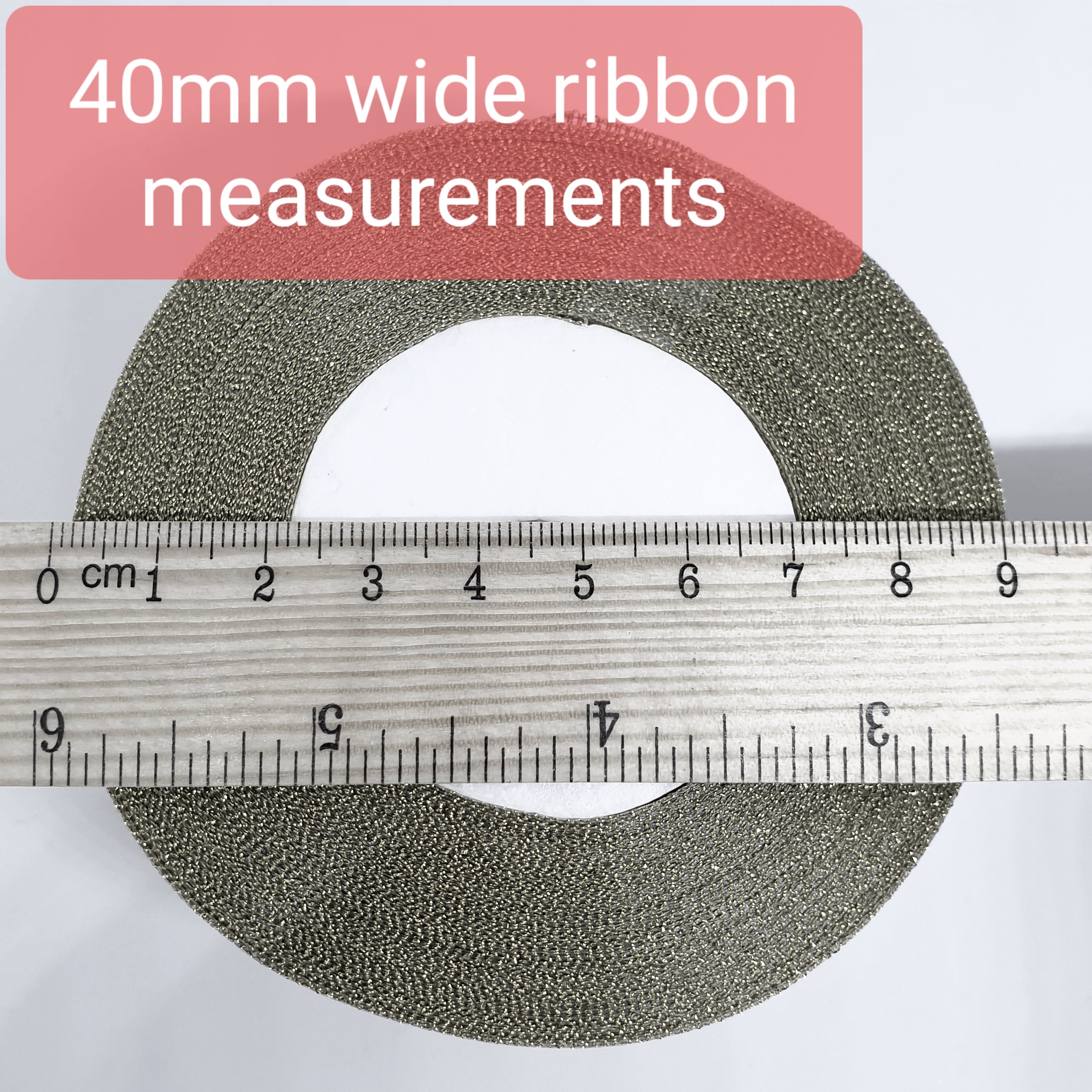 MajorCrafts 40mm 22metres White Single Sided Satin Fabric Ribbon Roll R01