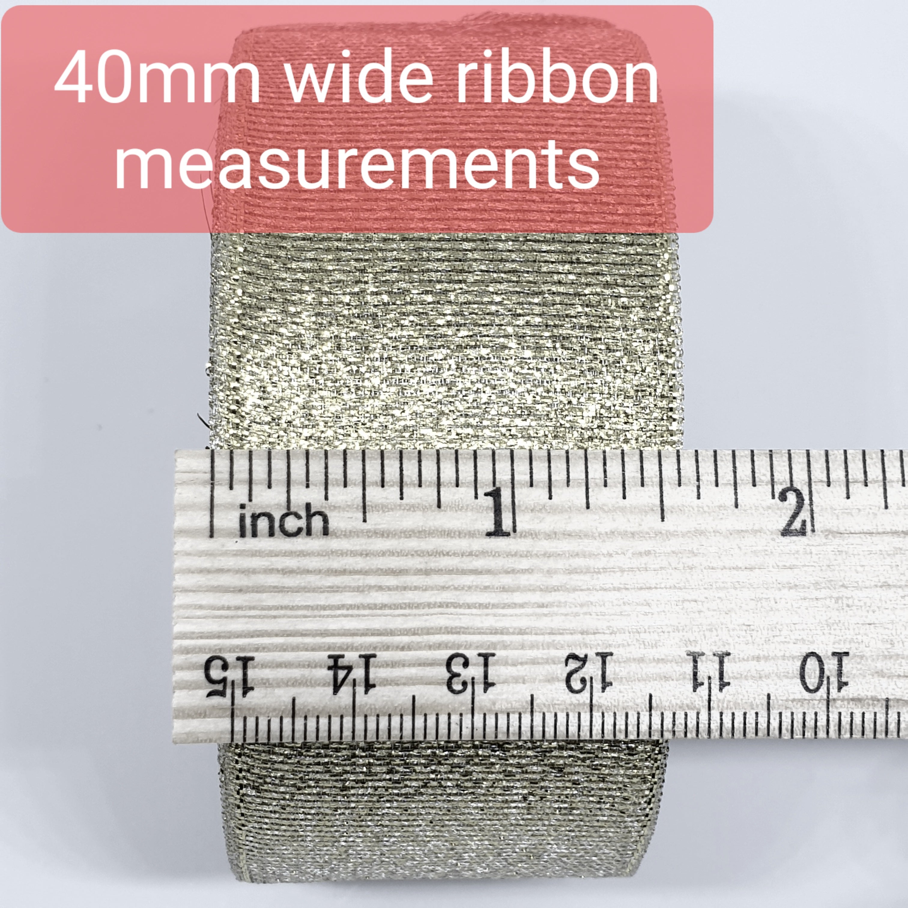 MajorCrafts 40mm 22metres White Single Sided Satin Fabric Ribbon Roll R01