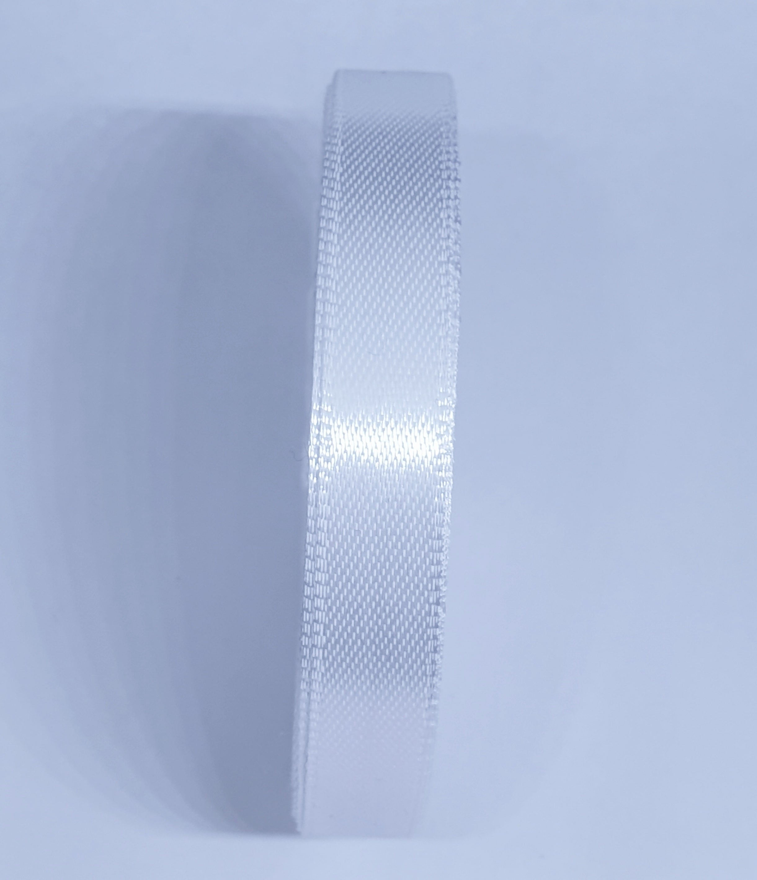 MajorCrafts 13mm 22metres White Single Sided Satin Fabric Ribbon Roll R01