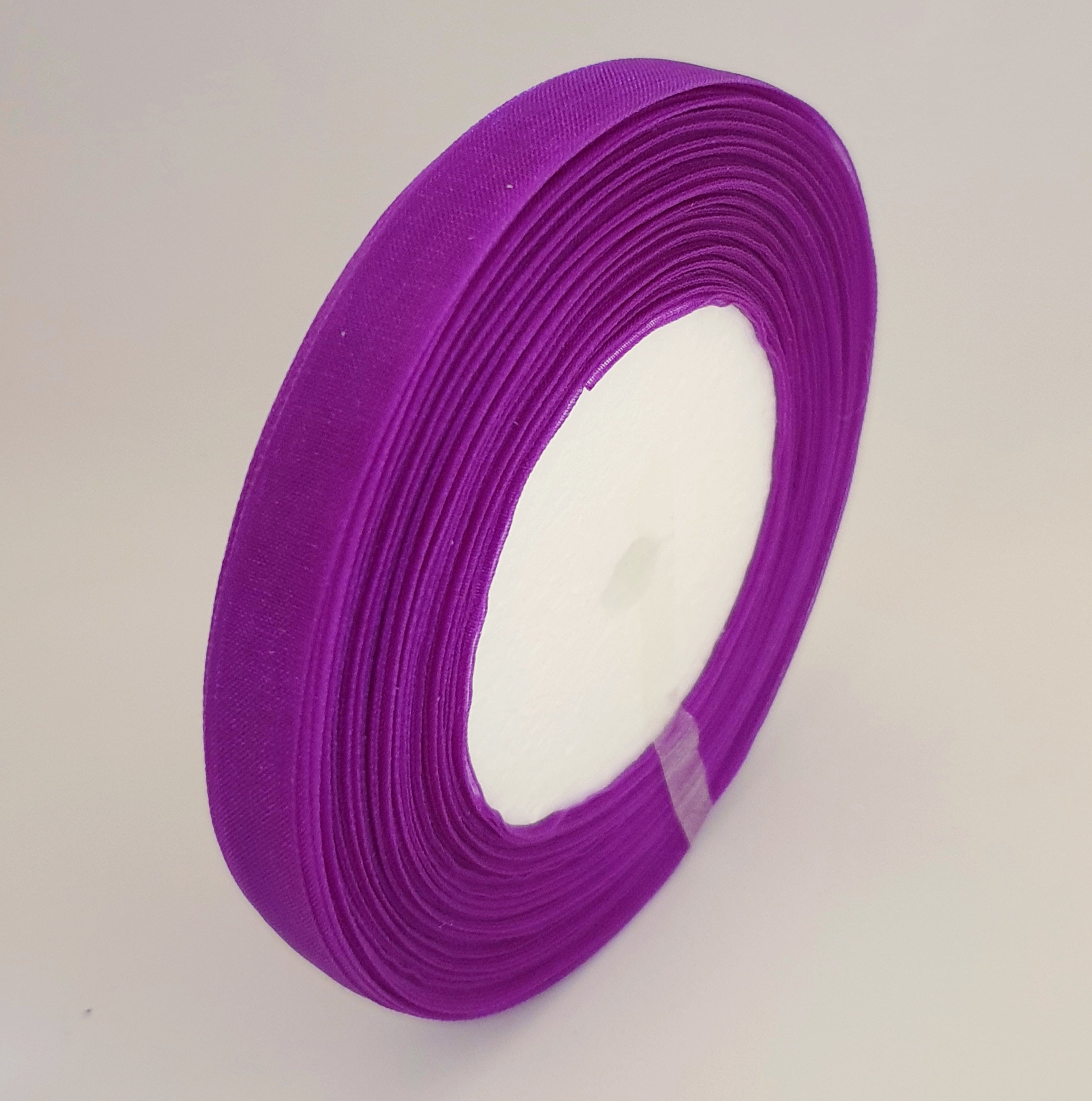 MajorCrafts 10mm 45metres Royal Purple Sheer Organza Fabric Ribbon Roll R35