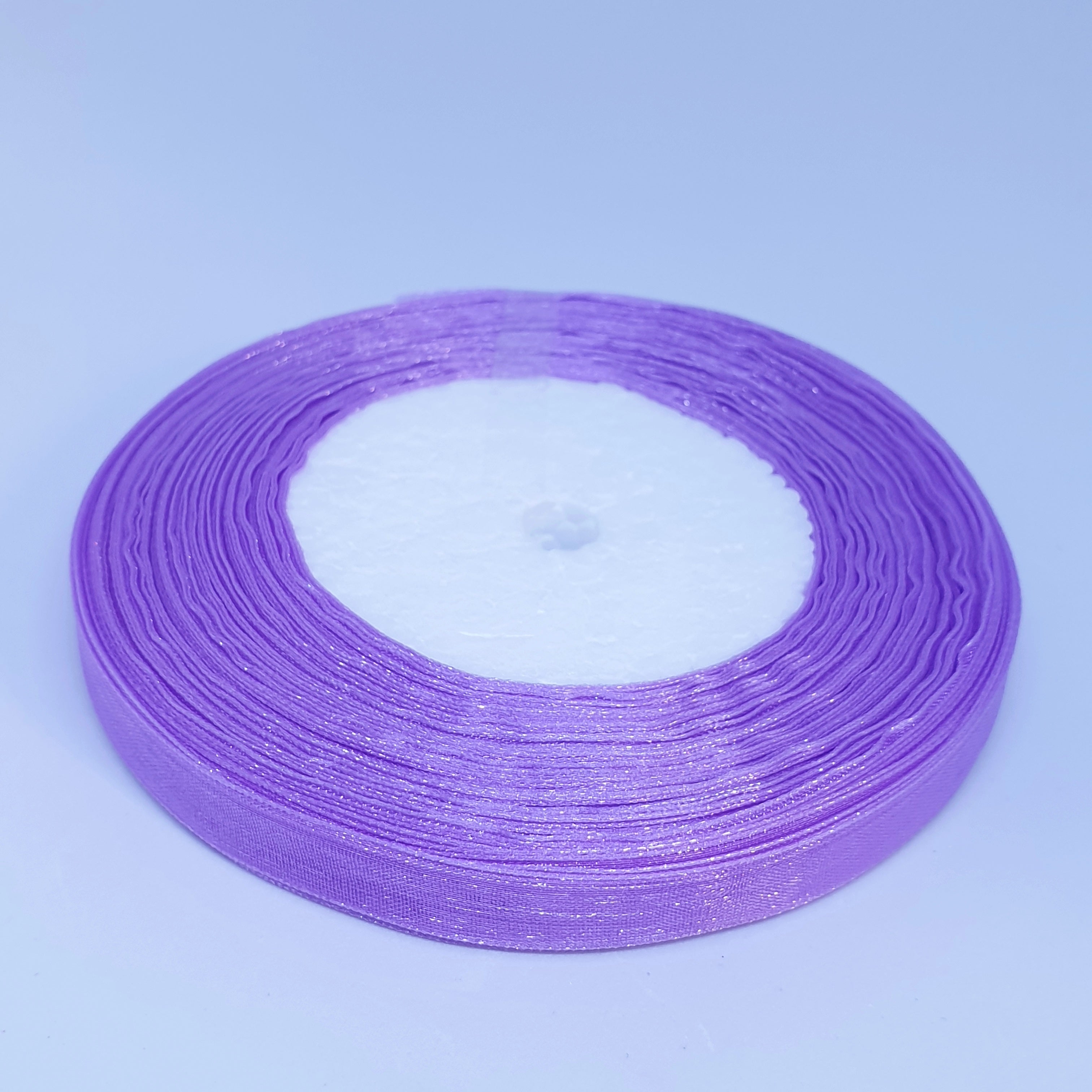 MajorCrafts 10mm 45metres Lilac Purple Sheer Organza Fabric Ribbon Roll K42