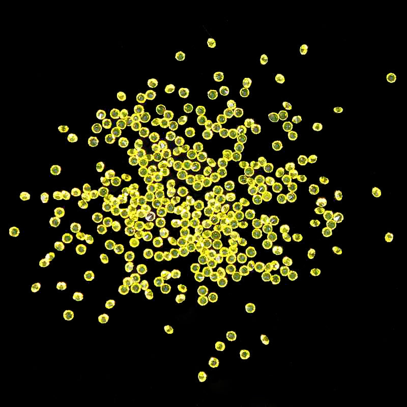 MajorCrafts 1400pcs 1.1mm Citrine Yellow Micro Cubic Zirconia Glass Cut Rhinestones C20