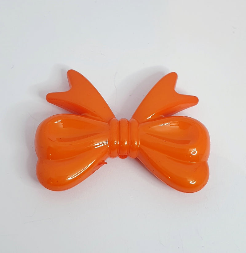 MajorCrafts 4pcs Orange 46mm x 36mm Large 3D Acrylic Bows D20