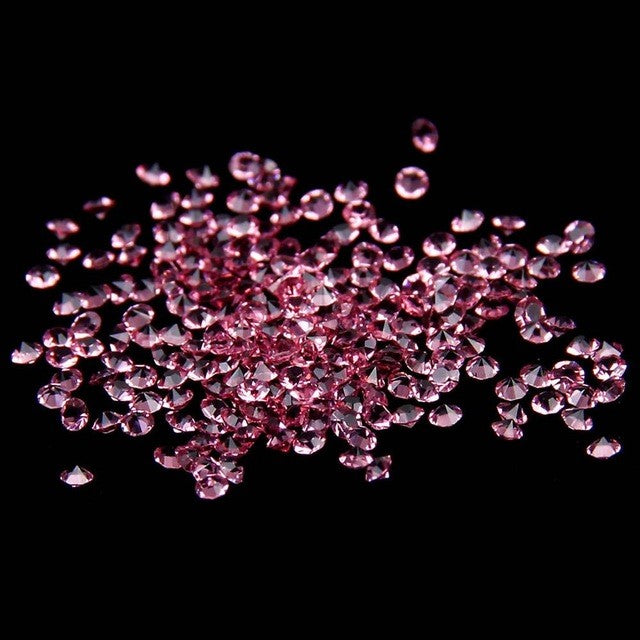 MajorCrafts 1400pcs 1.1mm Rose Pink Micro Cubic Zirconia Glass Cut Rhinestones C23
