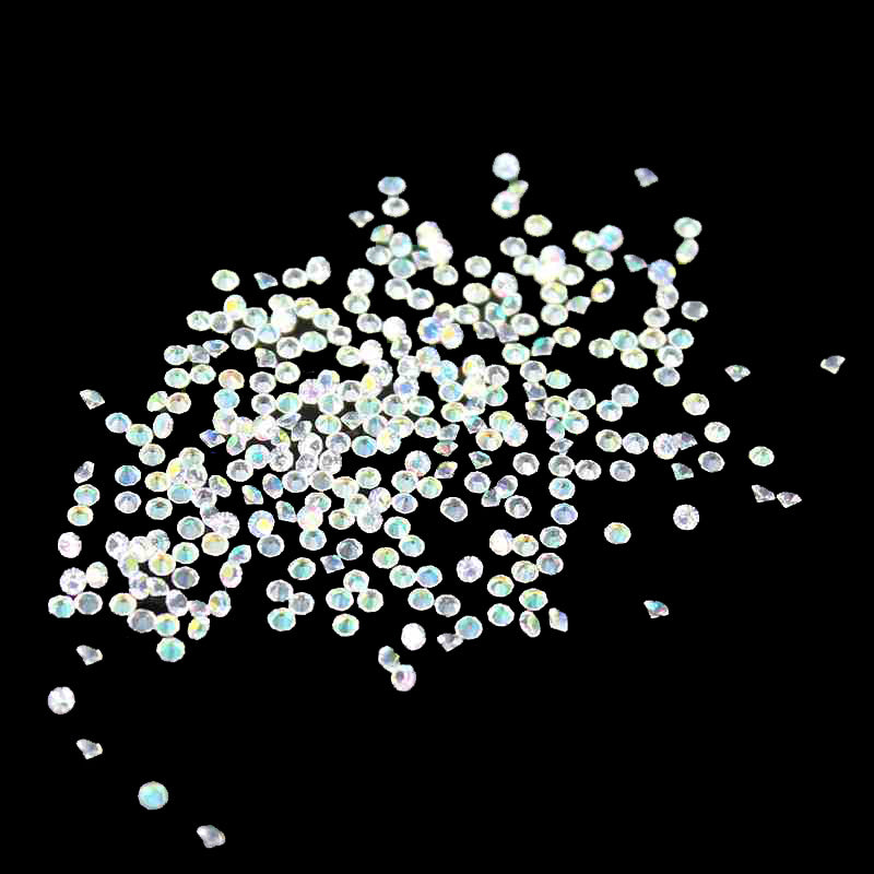 MajorCrafts 1400pcs 1.1mm Crystal AB Micro Cubic Zirconia Glass Cut Rhinestones C27