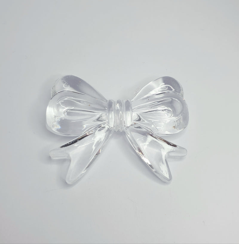 MajorCrafts 4pcs Transparent Clear 46mm x 36mm Large 3D Acrylic Bows D30