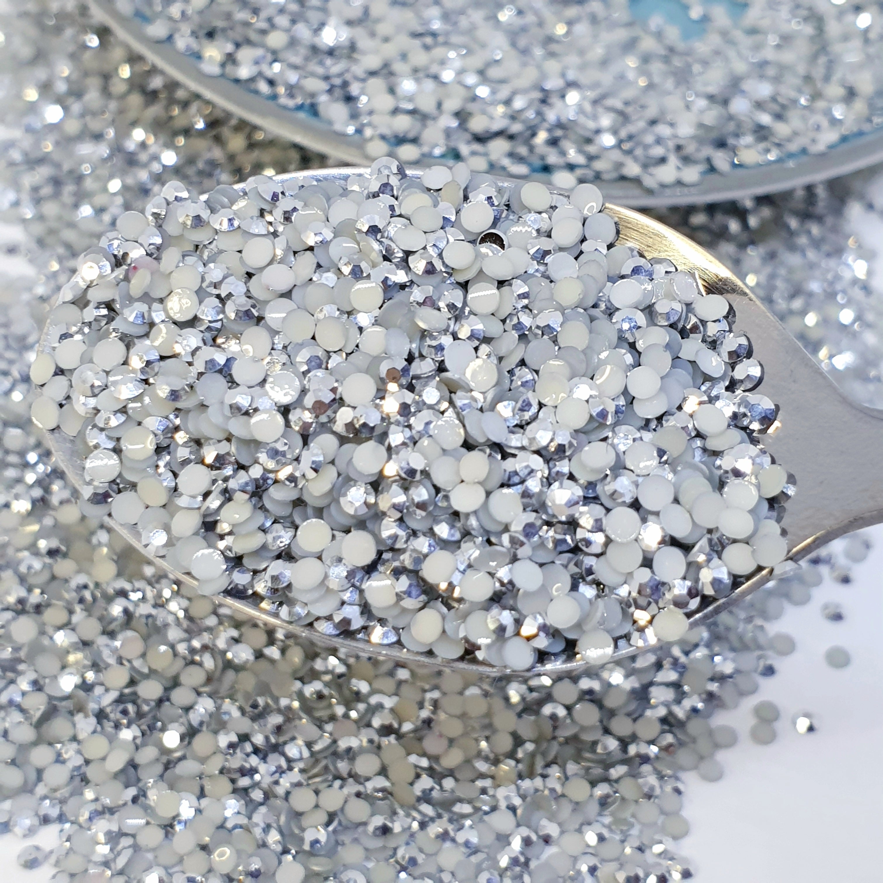 Silver rhinestone flats cheap