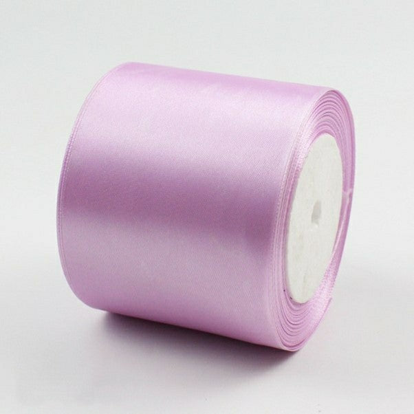 MajorCrafts 75mm 22metres Orchid Purple Single Sided Satin Fabric Ribbon Roll R45