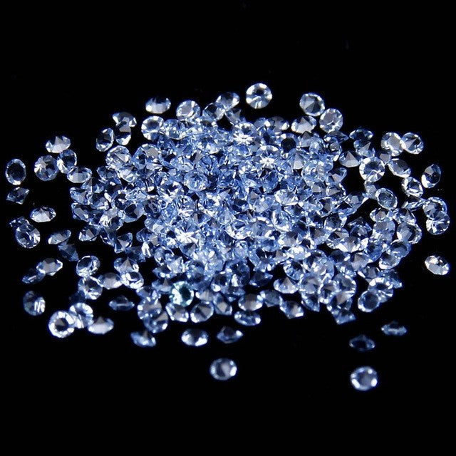 MajorCrafts 1400pcs 1.1mm Lt. Sapphire Blue Micro Cubic Zirconia Glass Cut Rhinestones C05