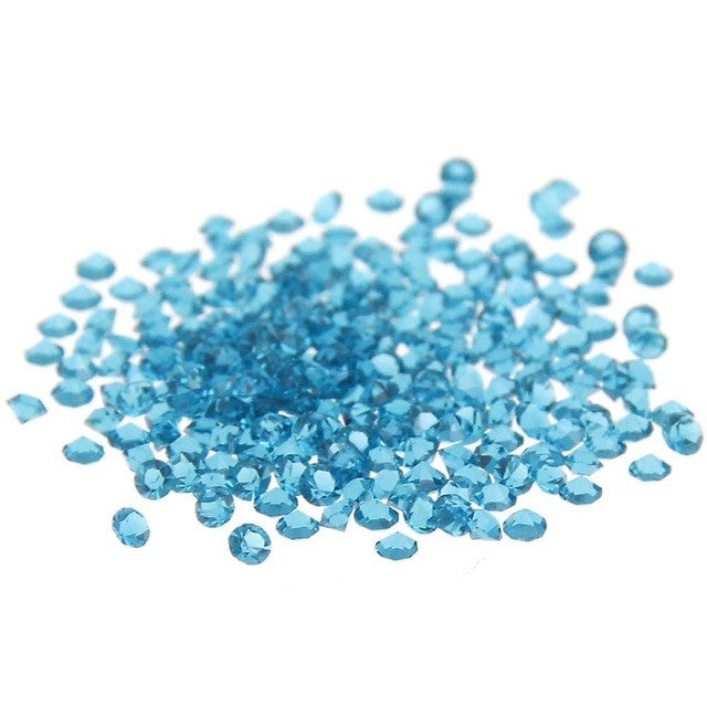 MajorCrafts 1400pcs 1.1mm Dark Aqua Blue Micro Cubic Zirconia Glass Cut Rhinestones C07