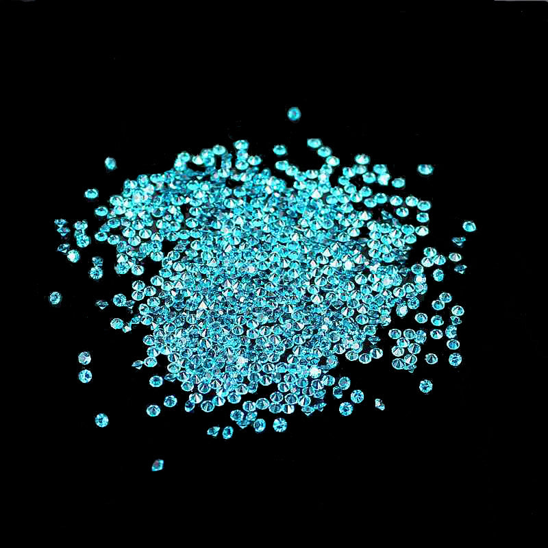 MajorCrafts 1400pcs 1.1mm Dark Aqua Blue Micro Cubic Zirconia Glass Cut Rhinestones C07