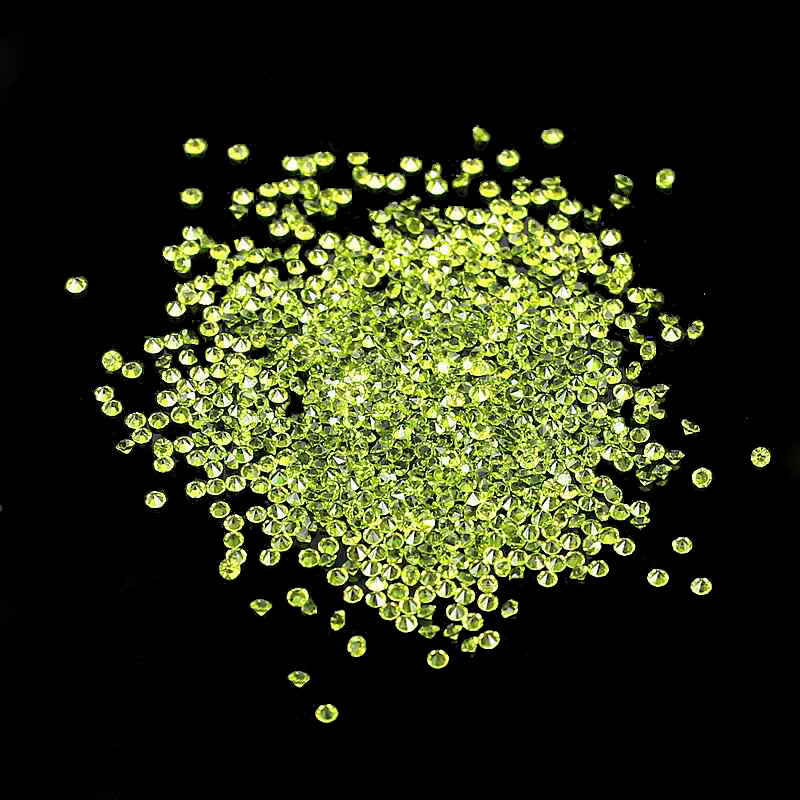 MajorCrafts 1400pcs 1.1mm Olive Green Micro Cubic Zirconia Glass Cut Rhinestones C08