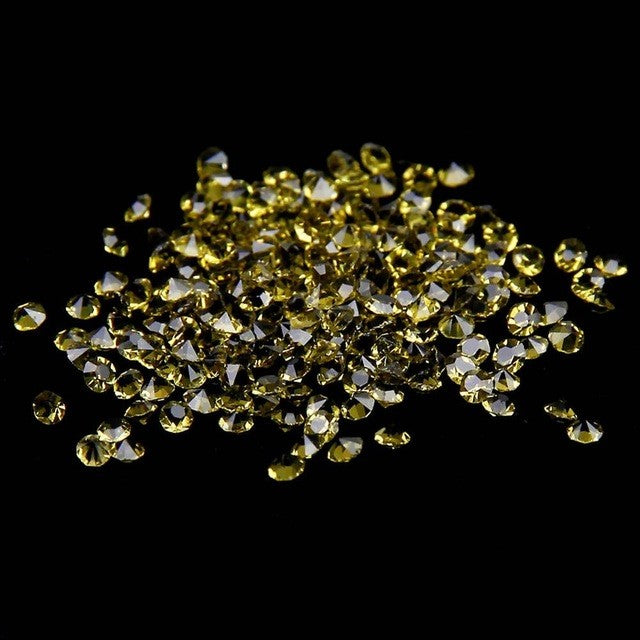 MajorCrafts 1400pcs 1.1mm Olive Green Micro Cubic Zirconia Glass Cut Rhinestones C08