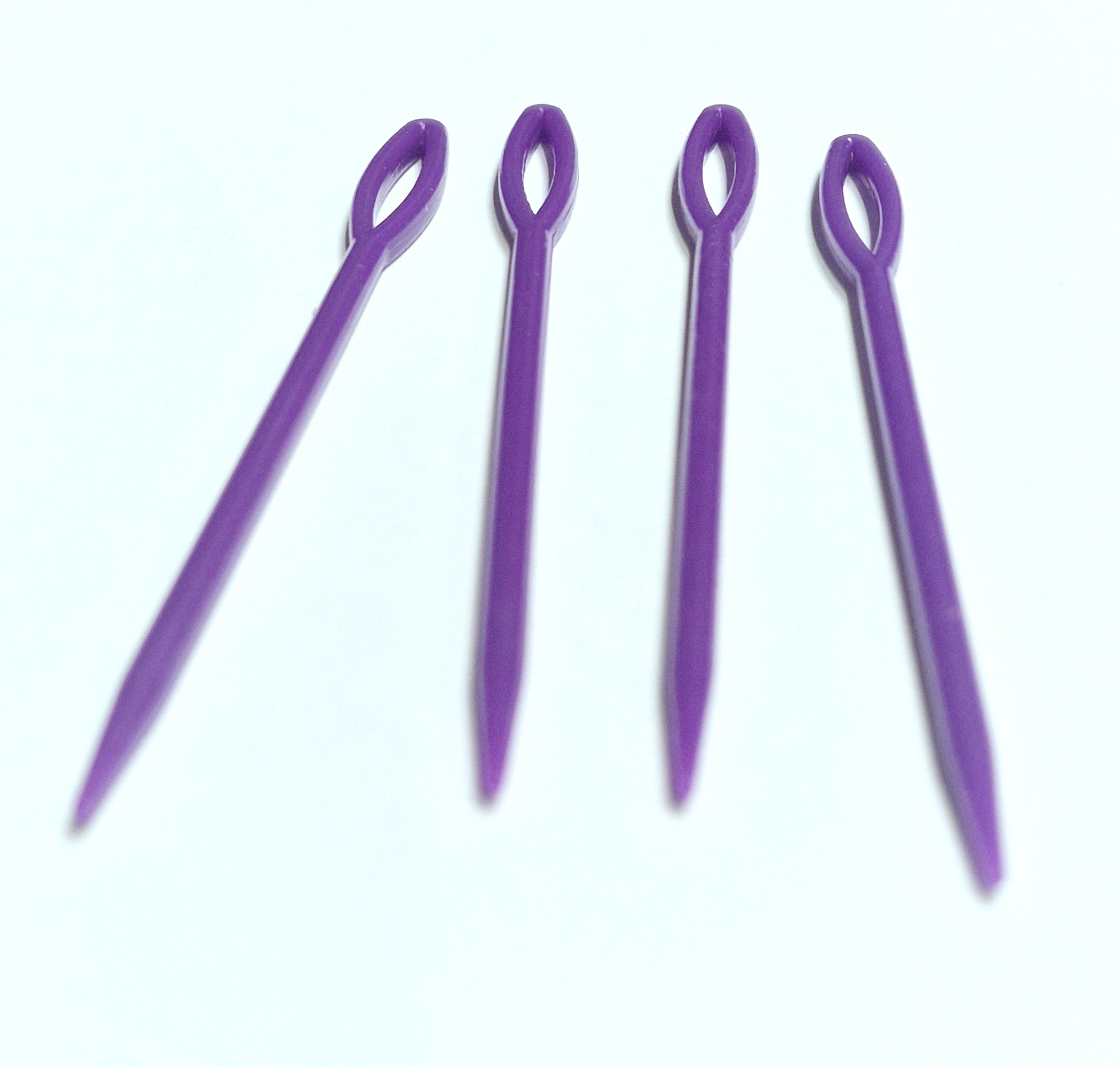 MajorCrafts 8pcs 9cm Purple Acrylic Plastic Sewing Needles