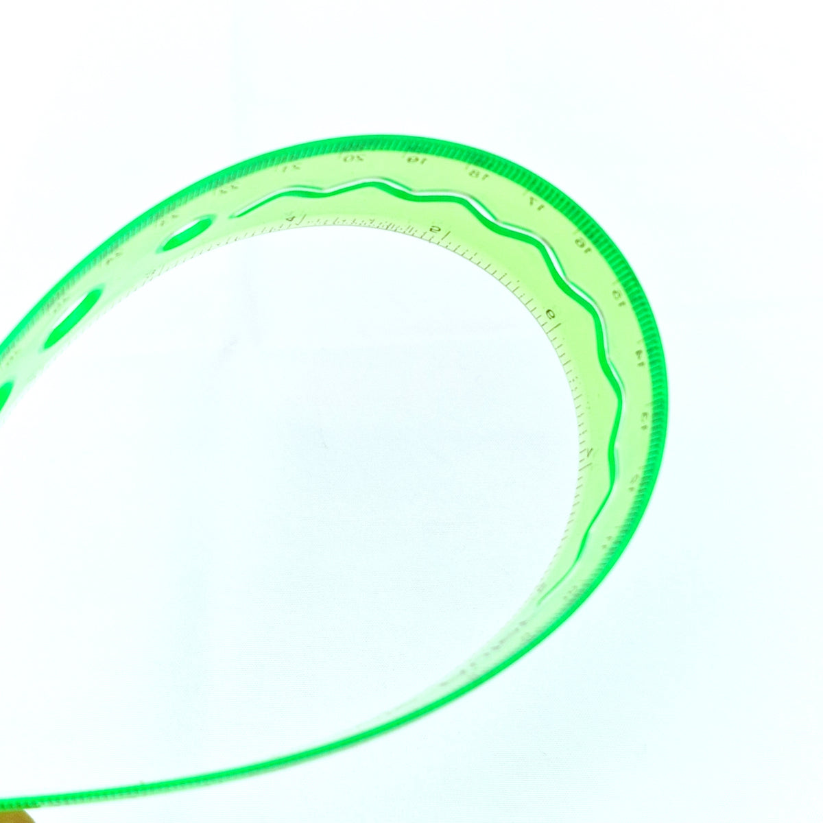 Green Flex Ruler MajorCrafts Green 30cm 12inch Flexible Bending Ruler